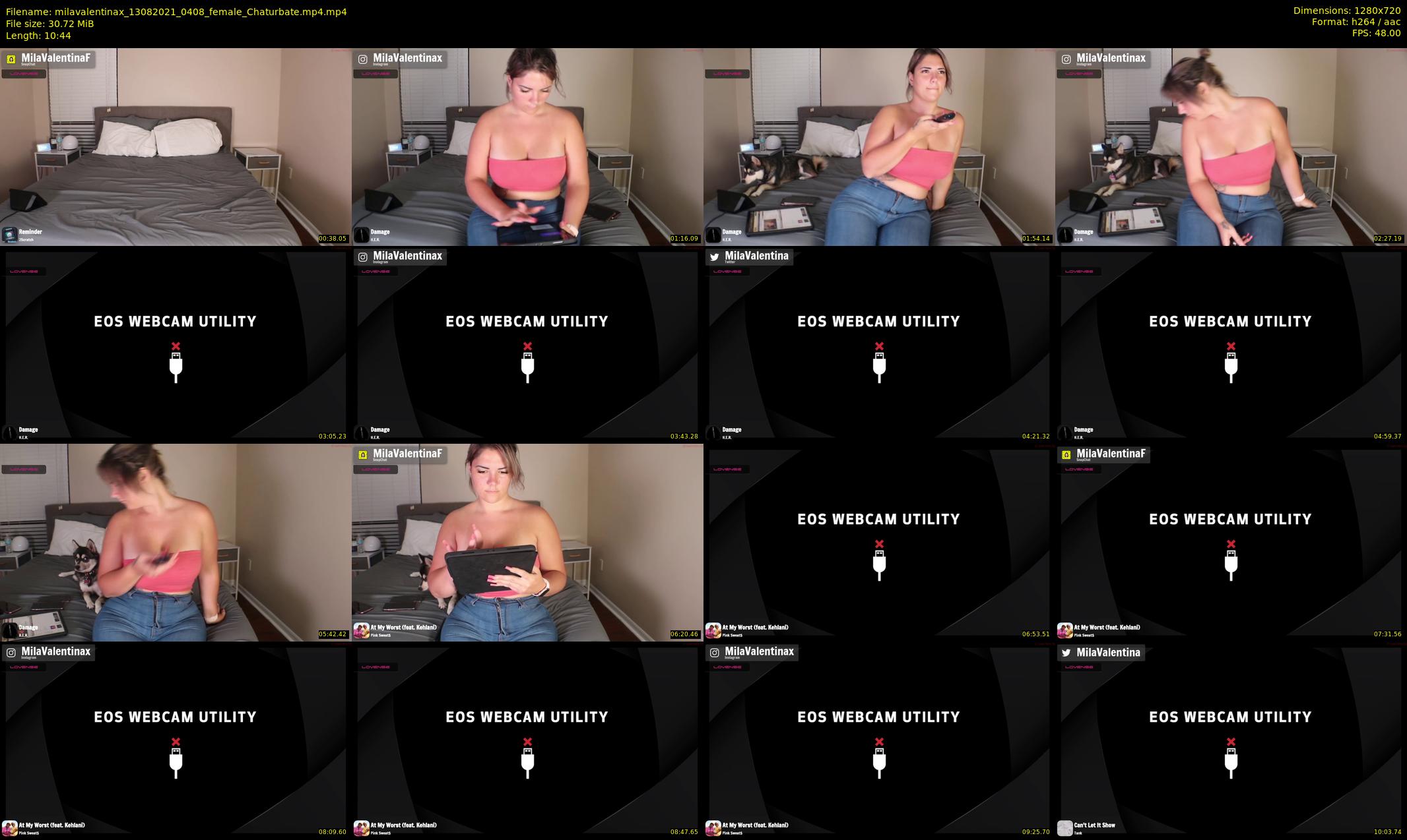 milavalentinax — 11 minute Chaturbate female cam show recording, 720p, Aug 13, 2021