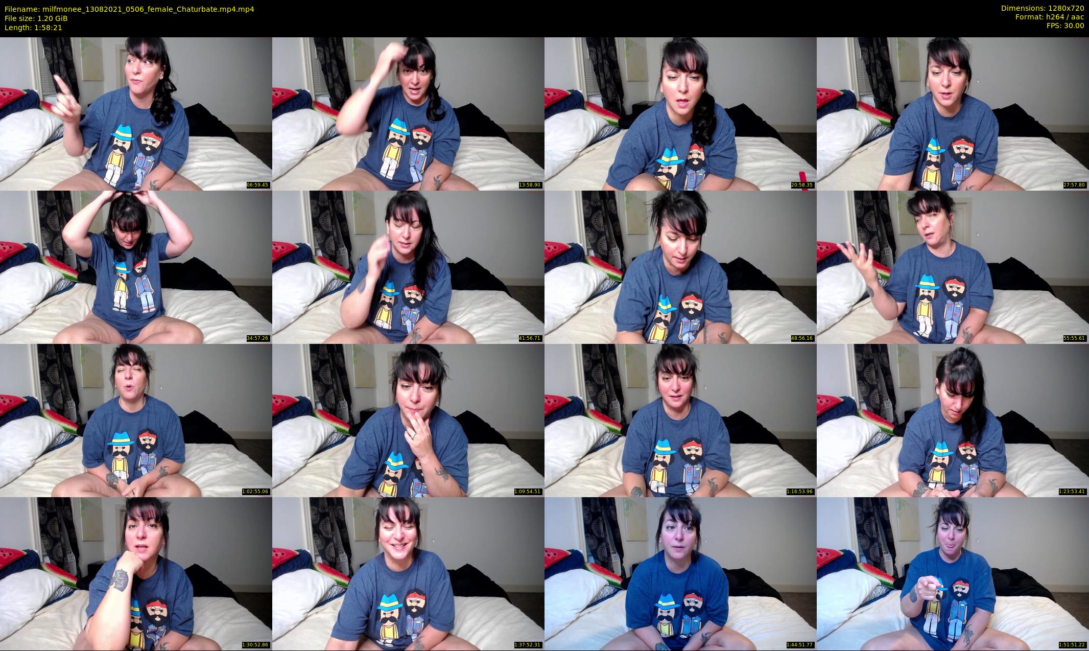 milfmonee — 119 minute Chaturbate female cam show recording, 720p, Aug 13, 2021