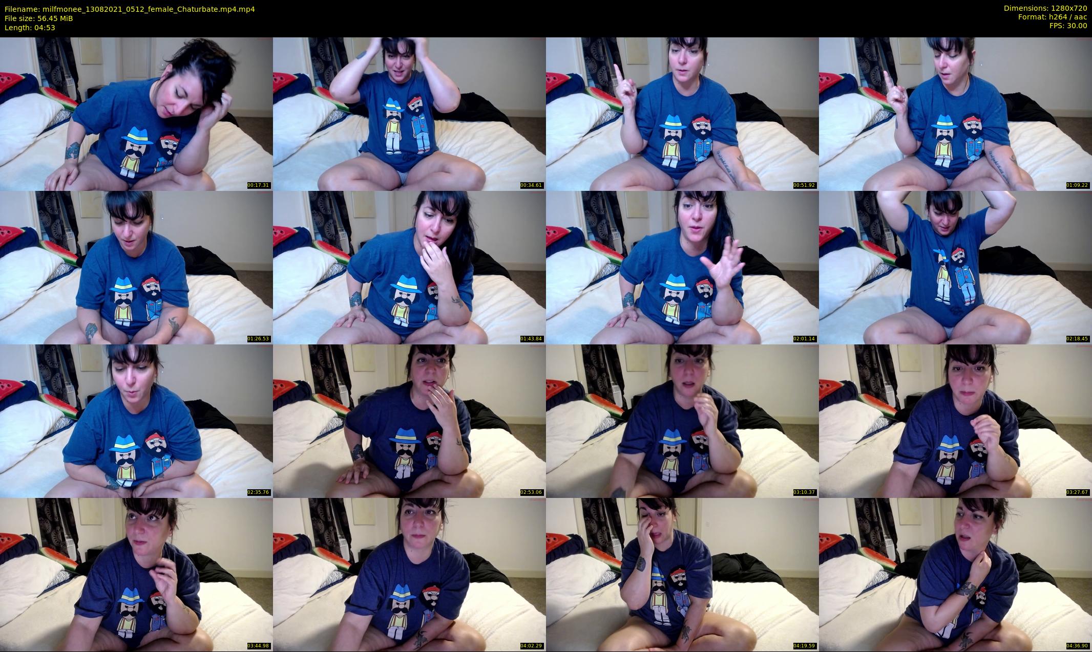 milfmonee — 5 minute Chaturbate female cam show recording, 720p, Aug 13, 2021