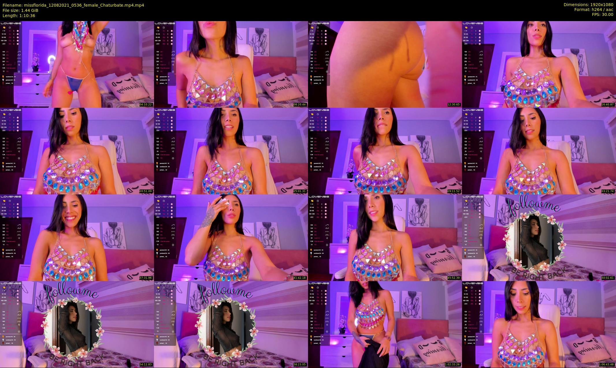 missflorida — 71 minute Chaturbate female cam show recording, 1080p, Aug 12, 2021