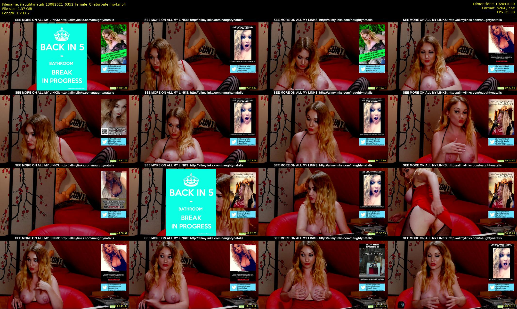naughtynatali — 84 minute Chaturbate female cam show recording, 1080p, Aug 13, 2021