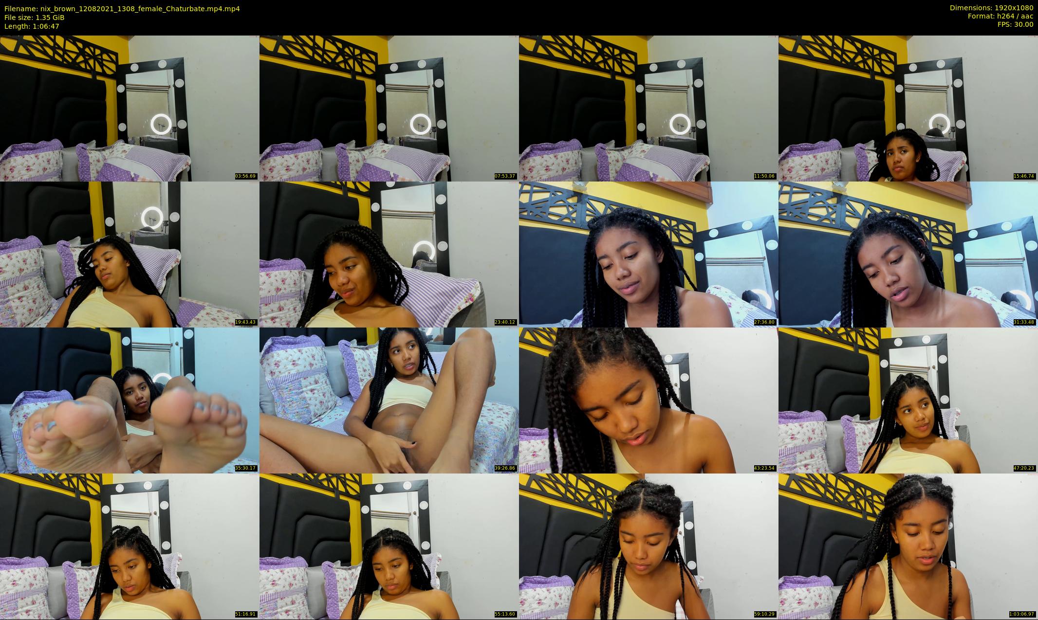 nix_brown — 67 minute Chaturbate female cam show recording, 1080p, Aug 12, 2021