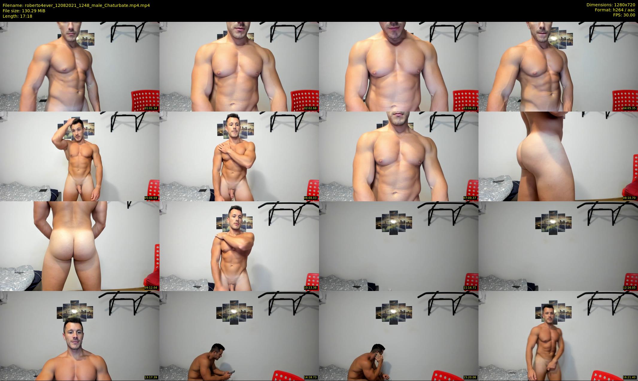 roberto4ever — 18 minute Chaturbate male cam show recording, 720p, Aug 12, 2021
