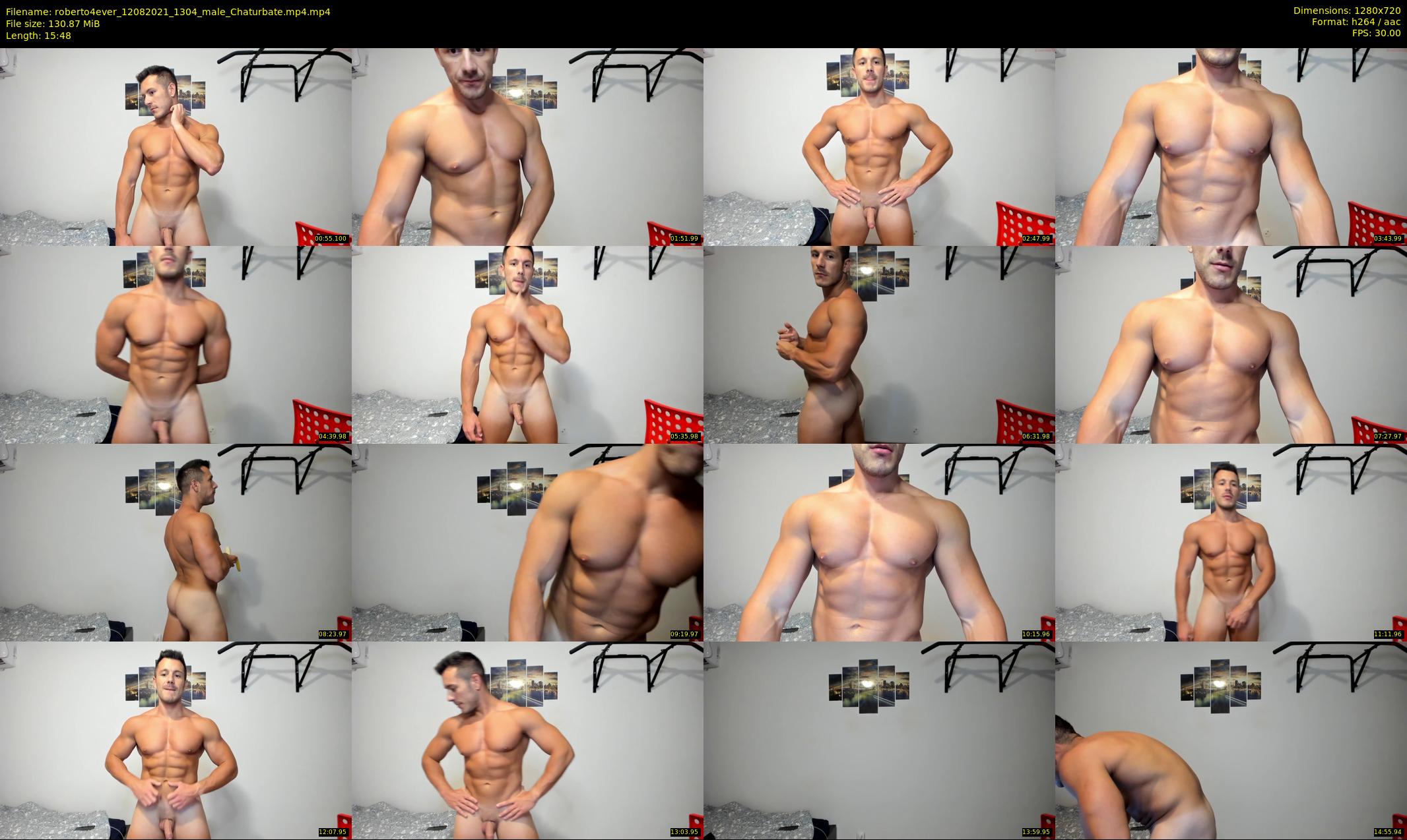 roberto4ever — 16 minute Chaturbate male cam show recording, 720p, Aug 12, 2021