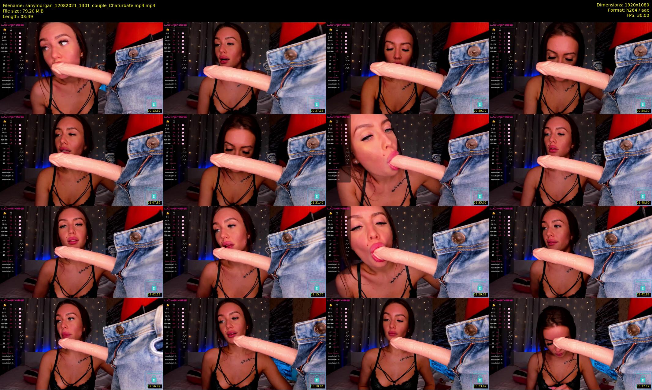 sanymorgan — 4 minute Chaturbate couple cam show recording, 1080p, Aug 12, 2021