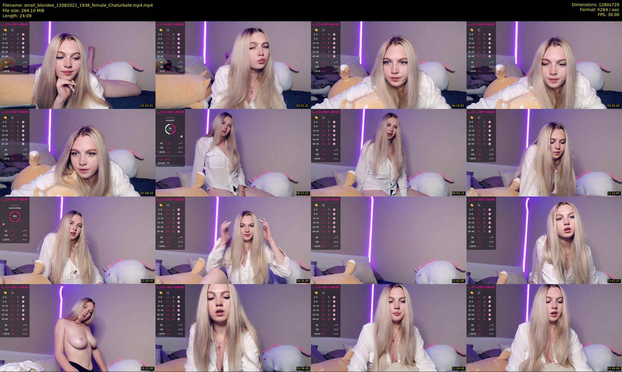small_blondee — 25 minute Chaturbate female cam show recording, 720p, Aug 12, 2021