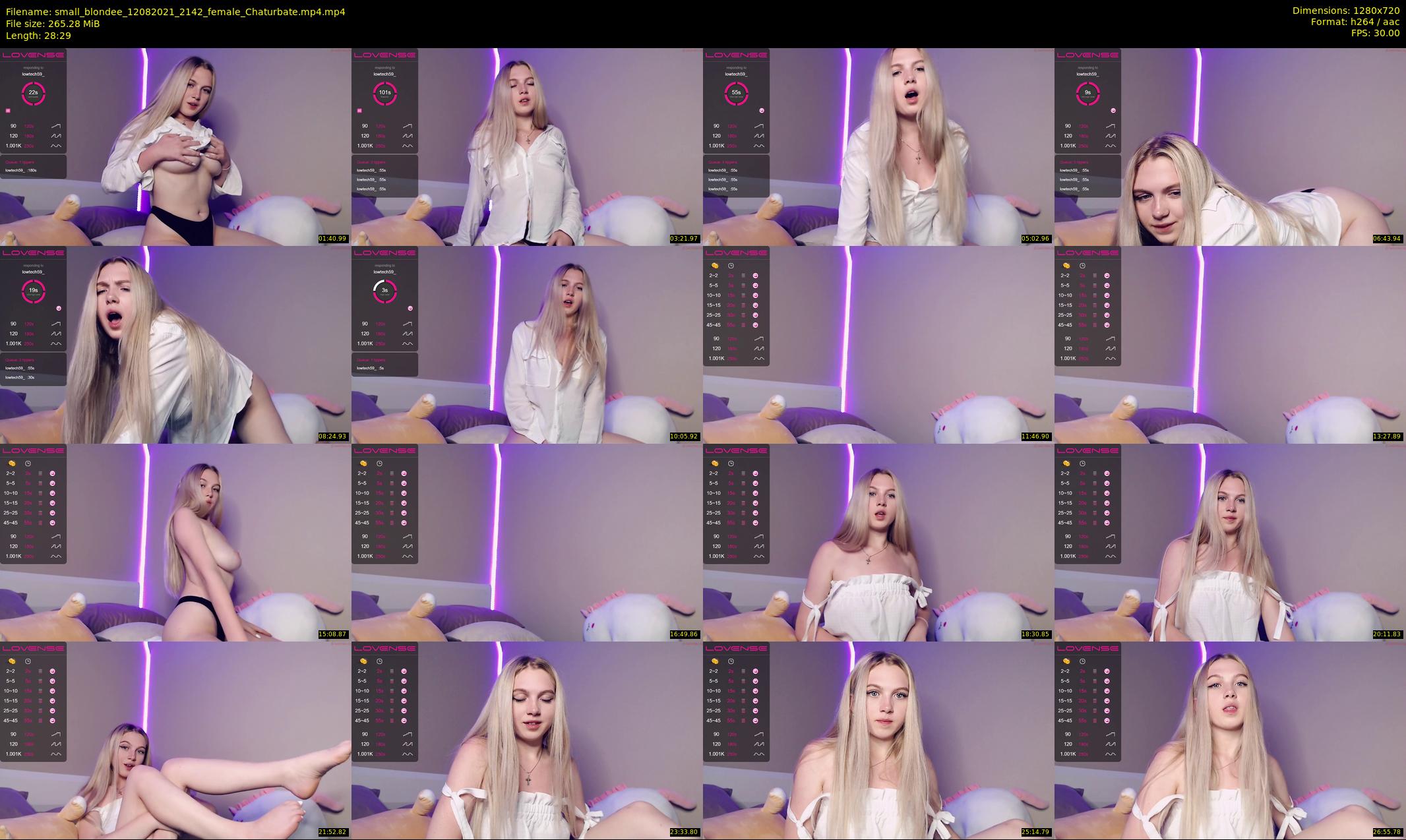small_blondee — 29 minute Chaturbate female cam show recording, 720p, Aug 12, 2021