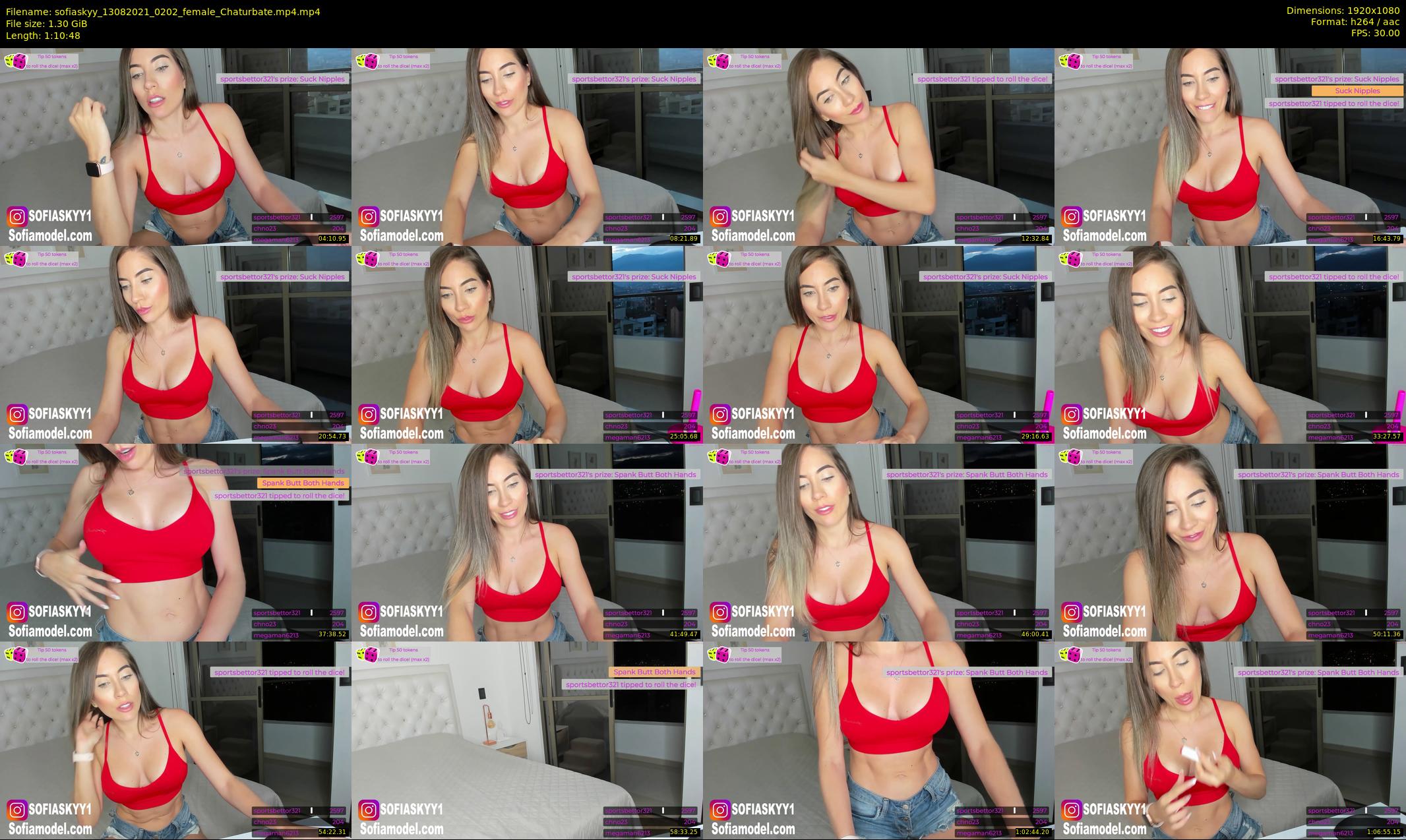 sofiaskyy — 71 minute Chaturbate female cam show recording, 1080p, Aug 13, 2021