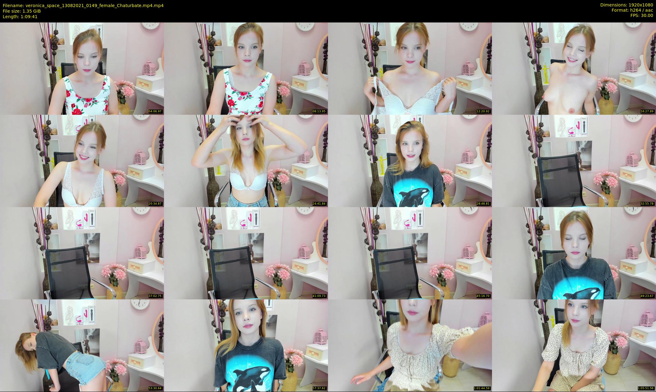 veronica_space — 70 minute Chaturbate female cam show recording, 1080p, Aug 13, 2021