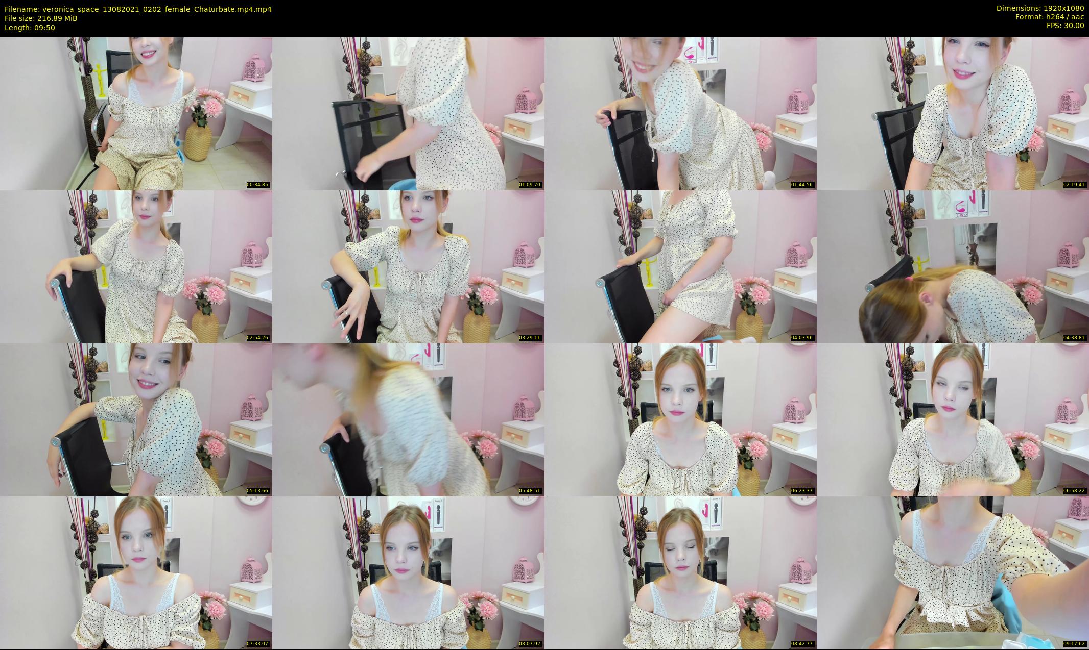 veronica_space — 10 minute Chaturbate female cam show recording, 1080p, Aug 13, 2021