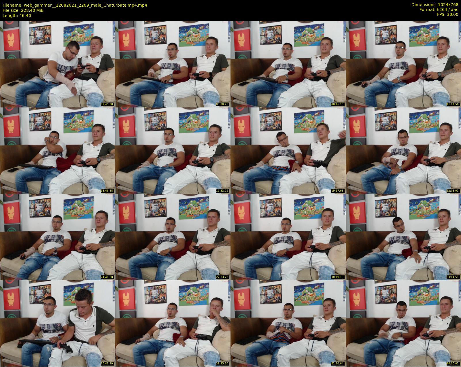 web_gammer_ — 47 minute Chaturbate male cam show recording, 720p, Aug 12, 2021