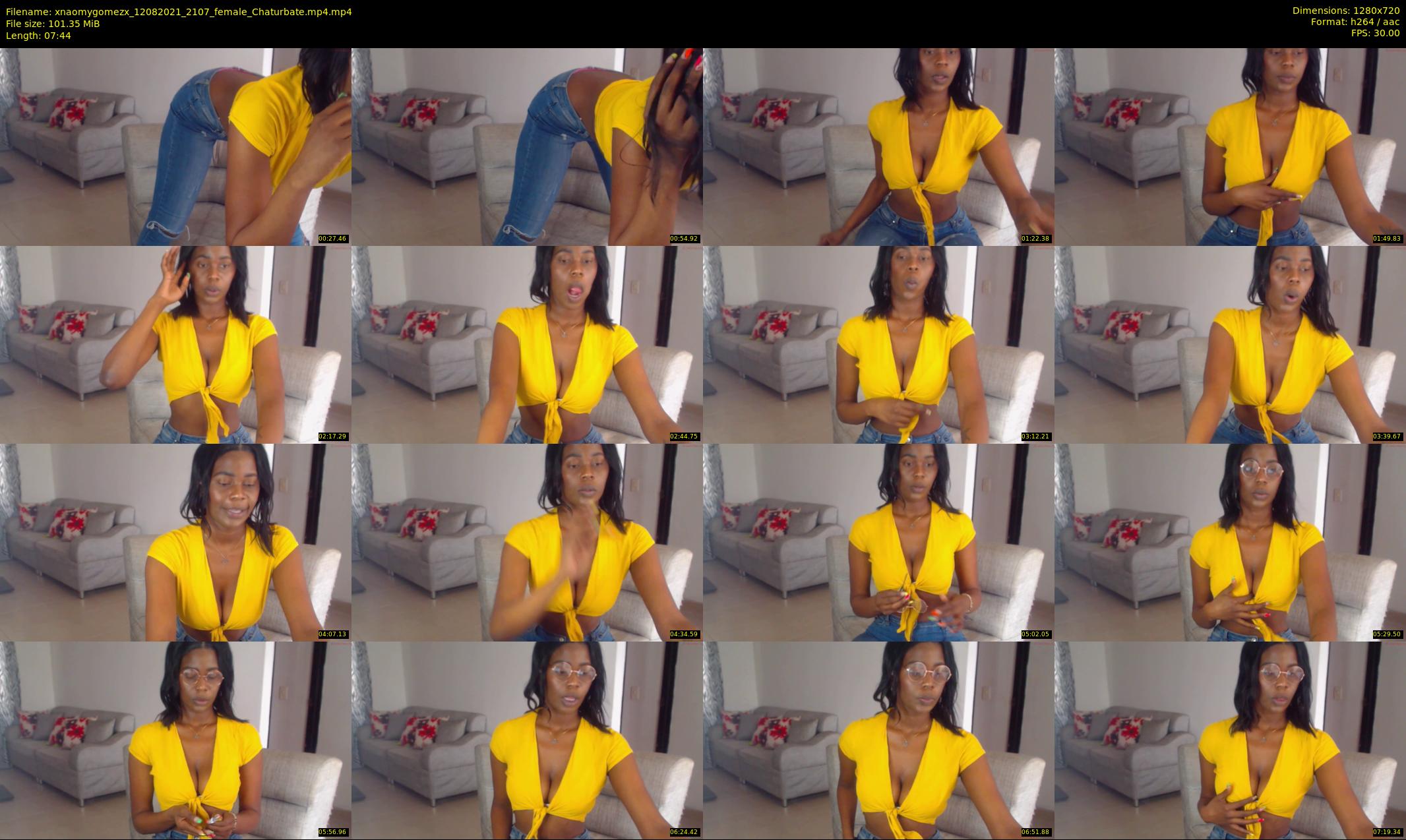 xnaomygomezx — 8 minute Chaturbate female cam show recording, 720p, Aug 12, 2021