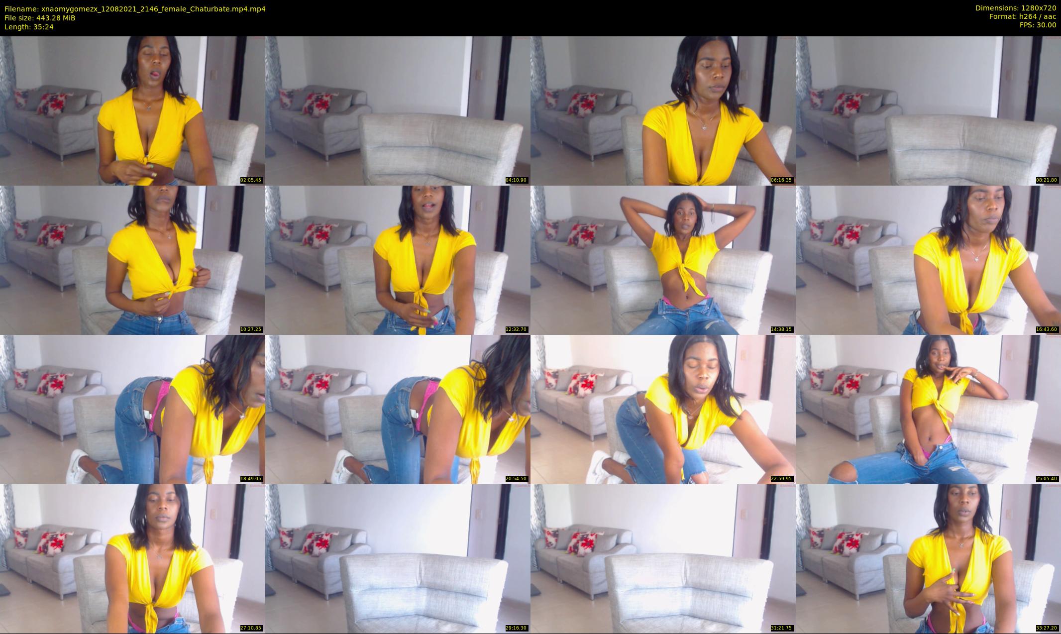 xnaomygomezx — 36 minute Chaturbate female cam show recording, 720p, Aug 12, 2021