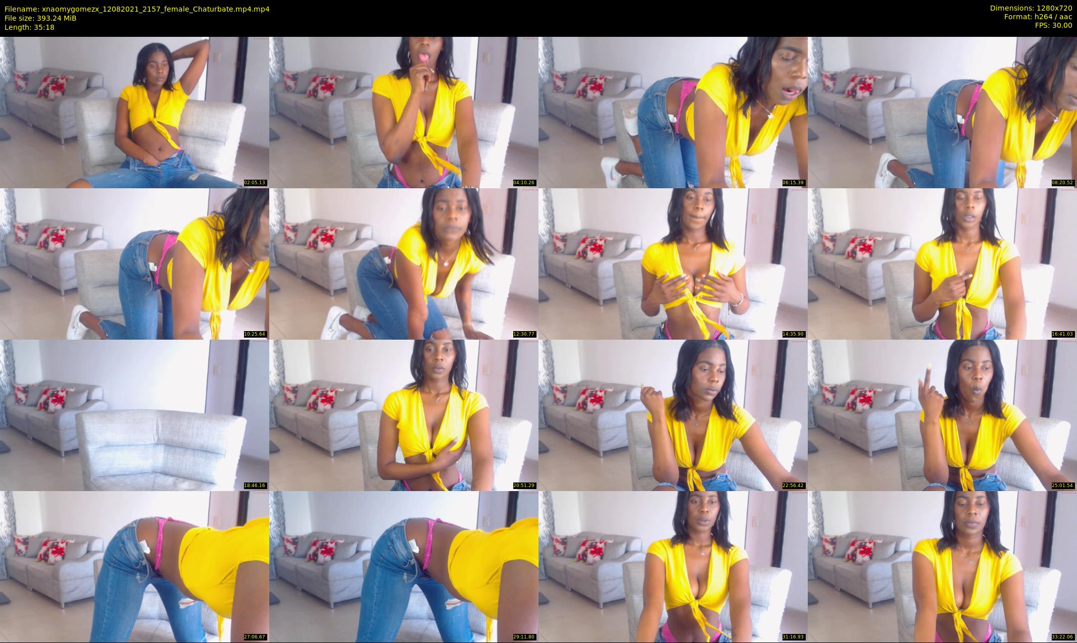 xnaomygomezx — 36 minute Chaturbate female cam show recording, 720p, Aug 12, 2021