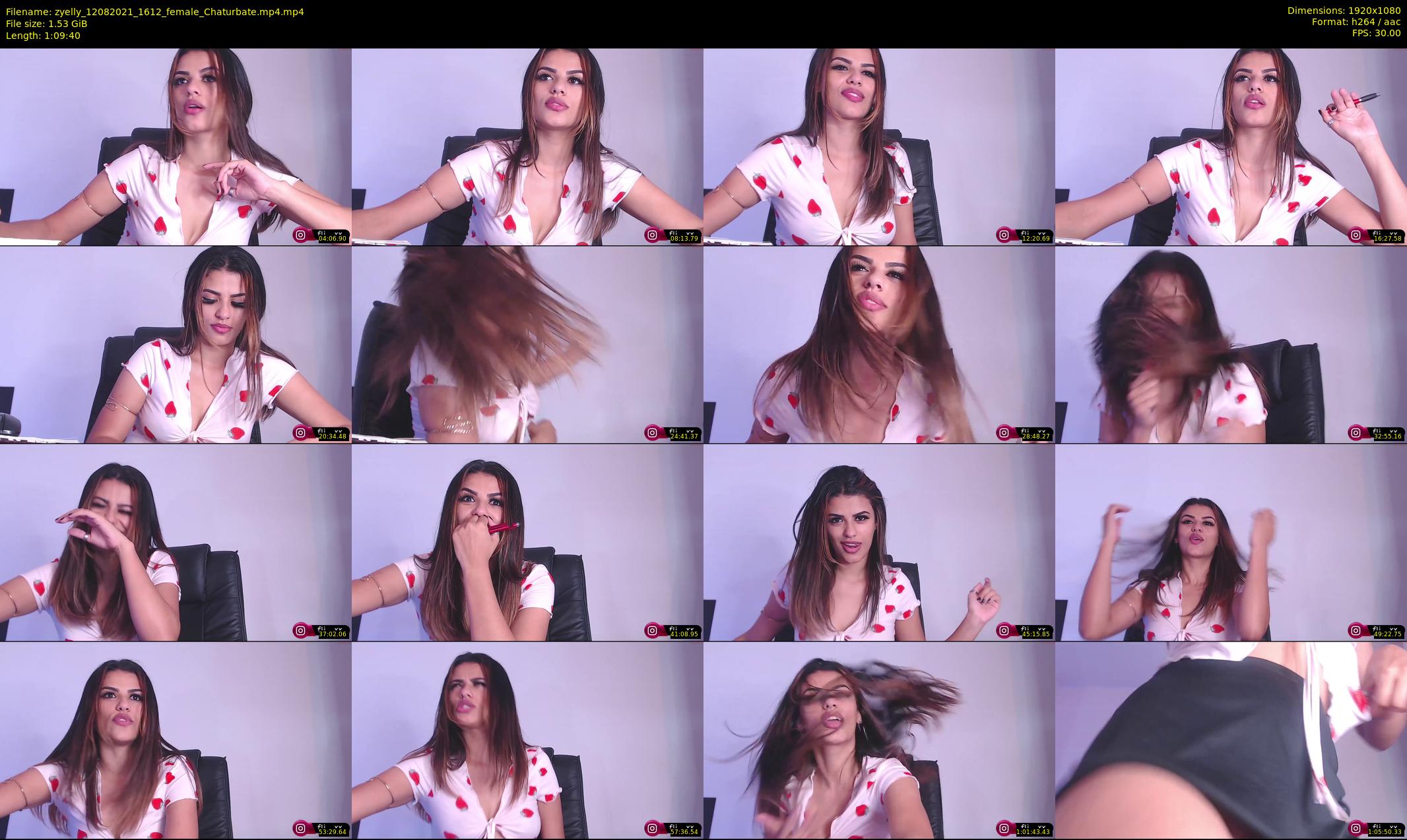 zyelly — 70 minute Chaturbate female cam show recording, 1080p, Aug 12, 2021