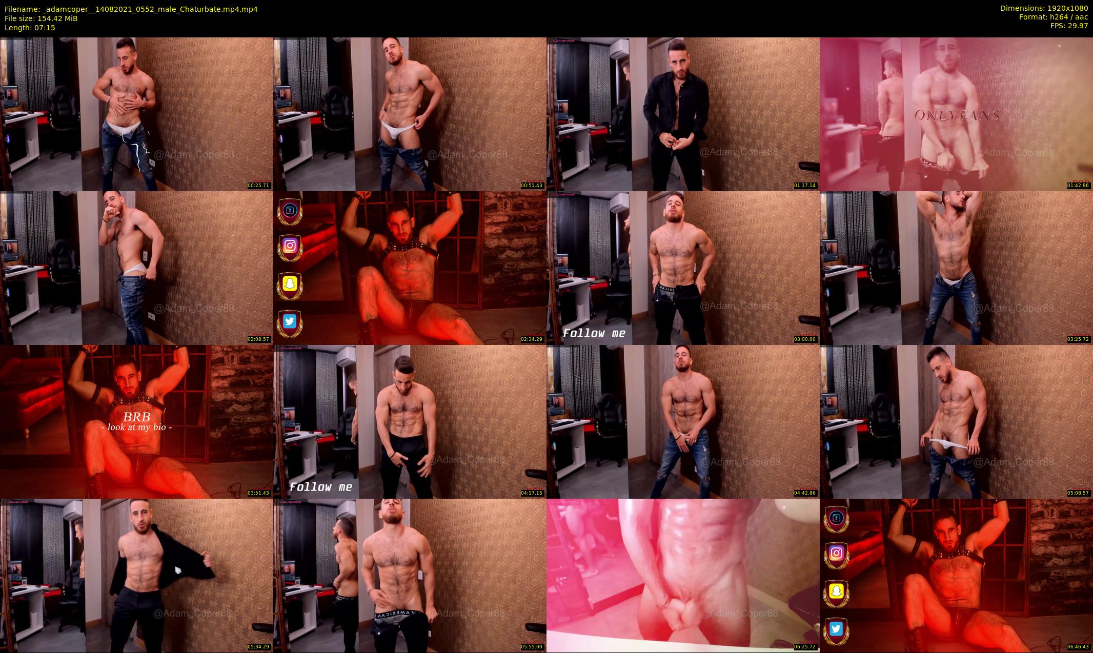 _adamcoper_ — 8 minute Chaturbate male cam show recording, 1080p, Aug 14, 2021