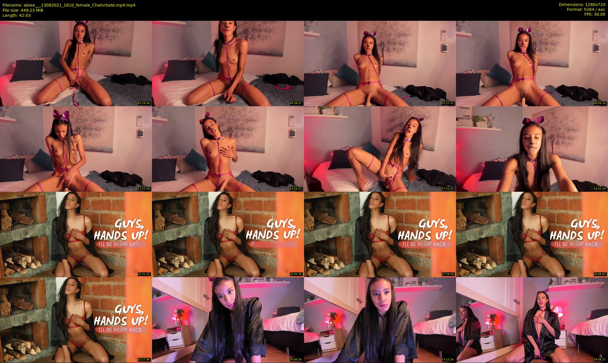 abiee__ — 43 minute Chaturbate female cam show recording, 720p, Aug 13, 2021
