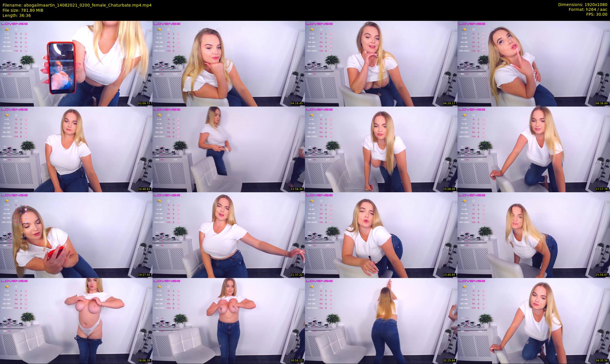 abogailmaartin — 37 minute Chaturbate female cam show recording, 1080p, Aug 14, 2021