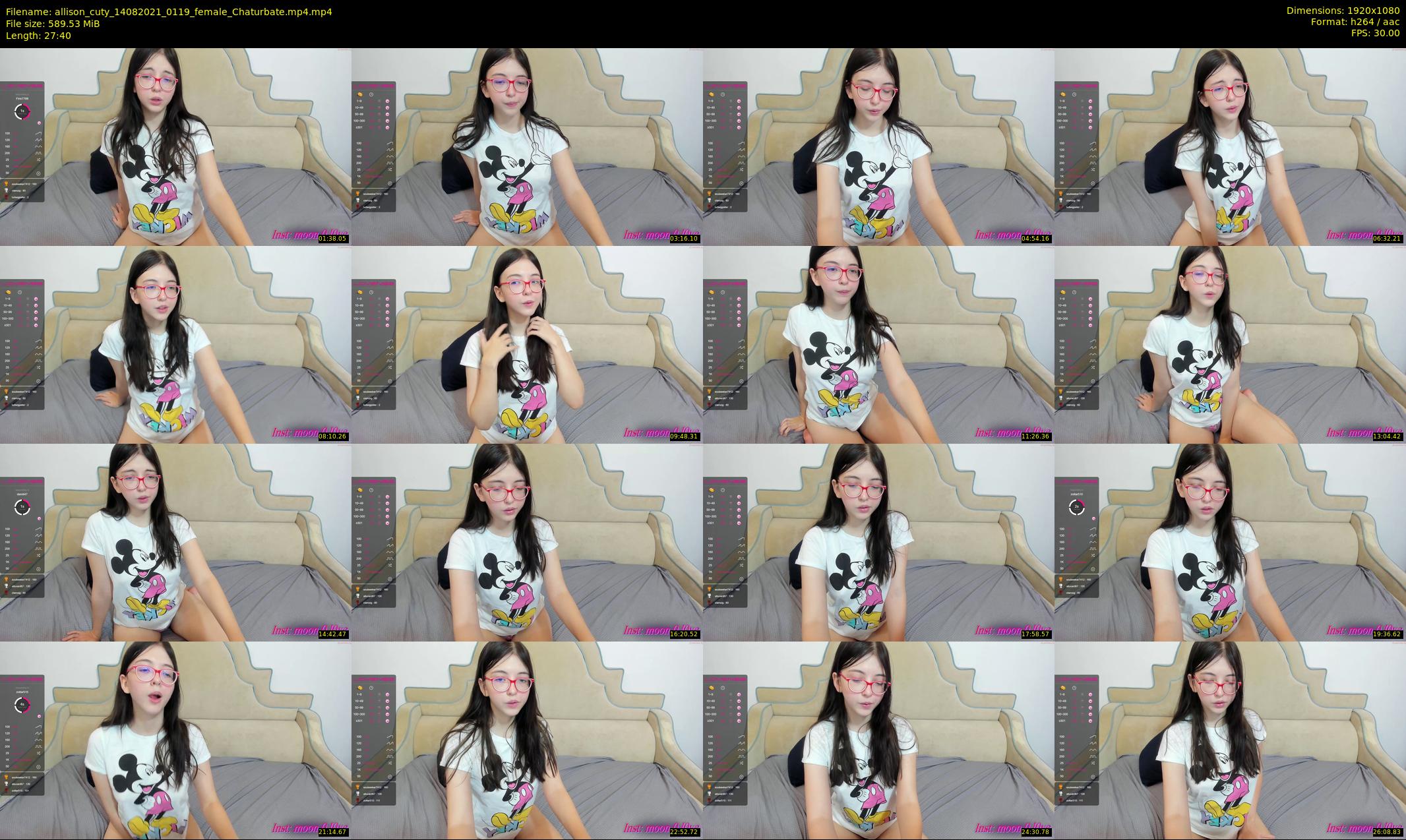 allison_cuty — 28 minute Chaturbate female cam show recording, 1080p, Aug 14, 2021