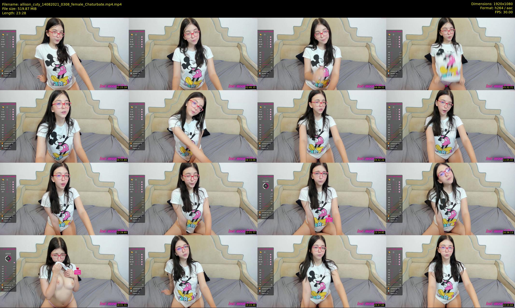 allison_cuty — 24 minute Chaturbate female cam show recording, 1080p, Aug 14, 2021