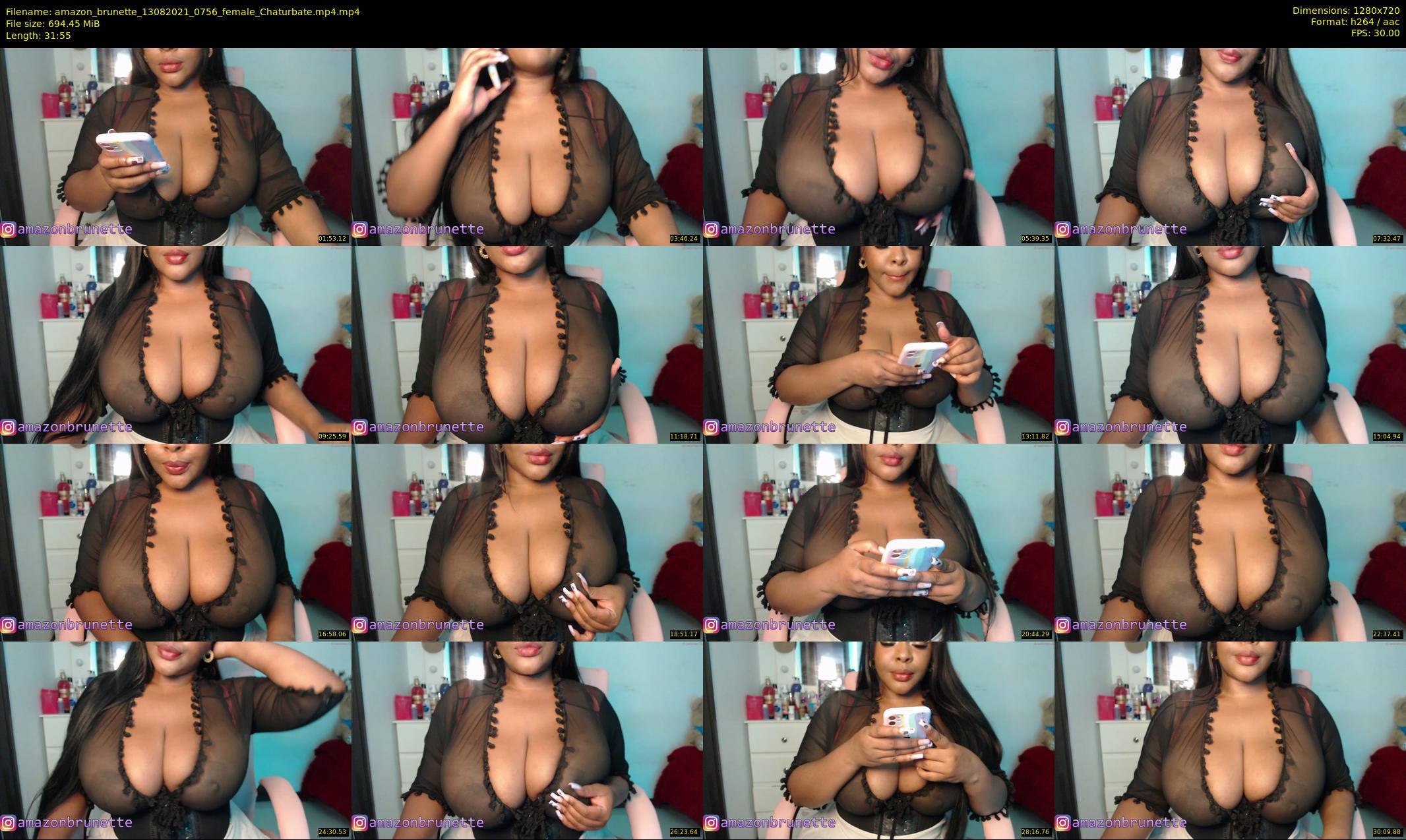 amazon_brunette — 32 minute Chaturbate female cam show recording, 720p, Aug 13, 2021