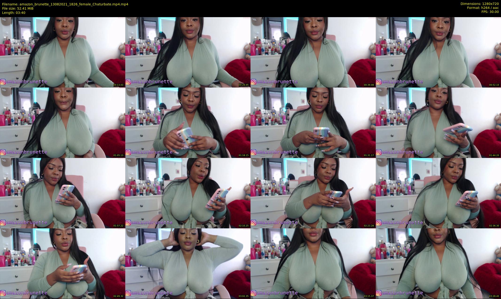 amazon_brunette — 4 minute Chaturbate female cam show recording, 720p, Aug 13, 2021