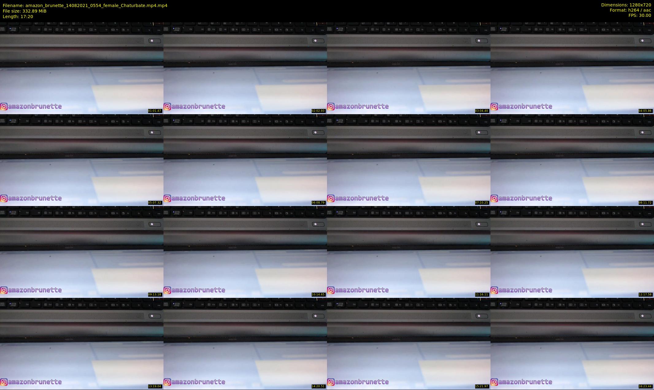amazon_brunette — 18 minute Chaturbate female cam show recording, 720p, Aug 14, 2021