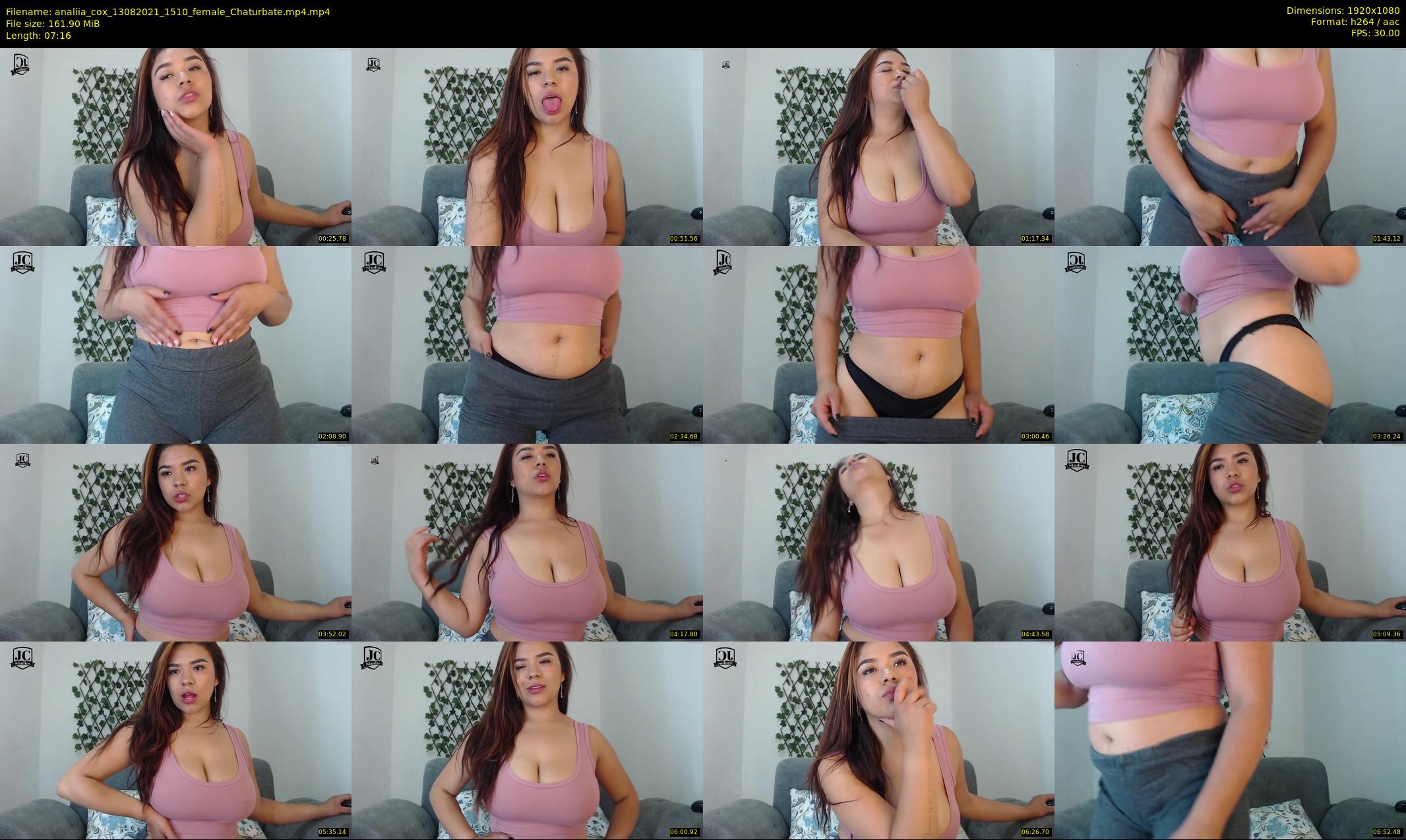 analiia_cox — 8 minute Chaturbate female cam show recording, 1080p, Aug 13, 2021