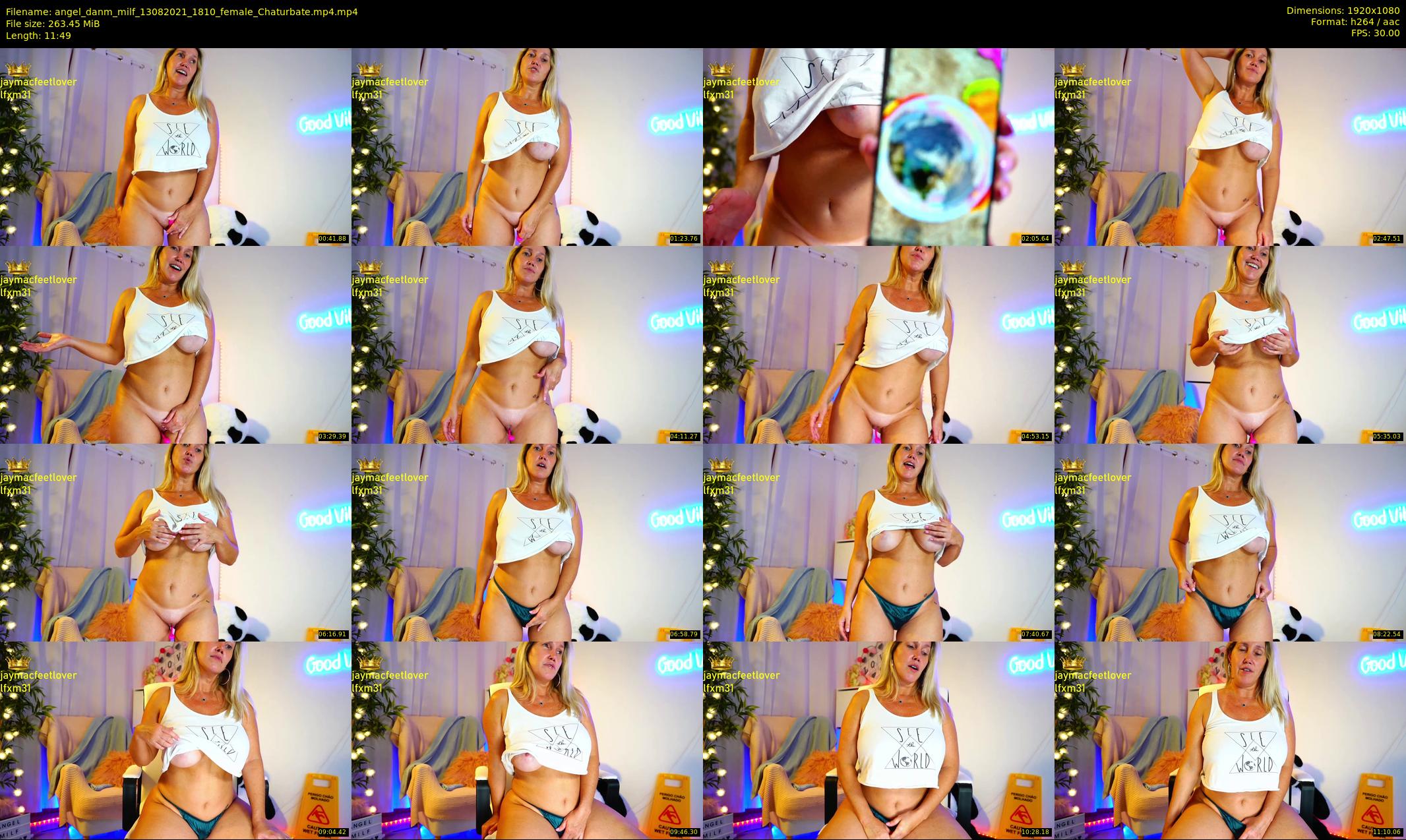 angel_danm_milf — 12 minute Chaturbate female cam show recording, 1080p, Aug 13, 2021