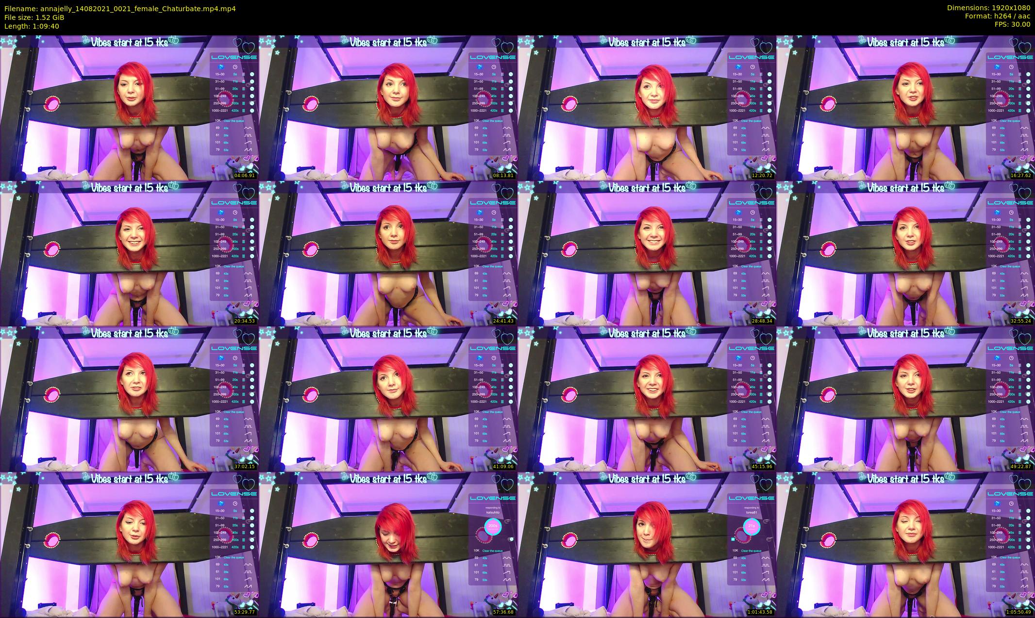 annajelly — 70 minute Chaturbate couple cam show recording, 1080p, Aug 14, 2021