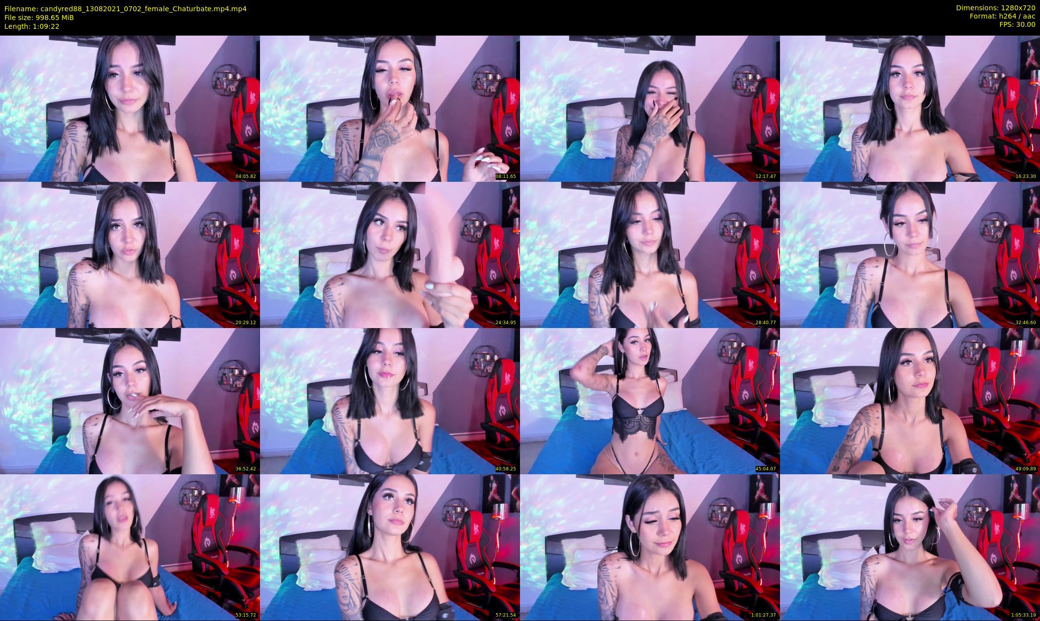 candyred88 — 70 minute Chaturbate female cam show recording, 720p, Aug 13, 2021