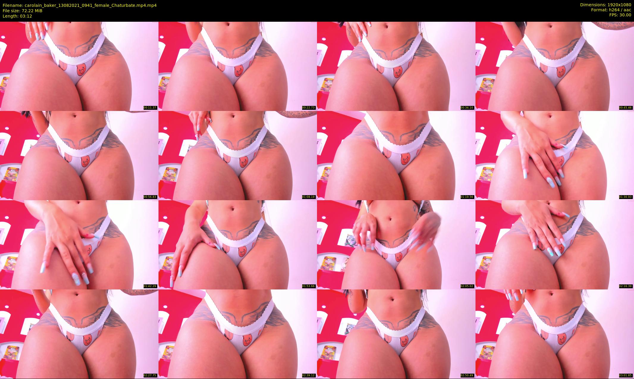carolain_baker — 4 minute Chaturbate female cam show recording, 1080p, Aug 13, 2021