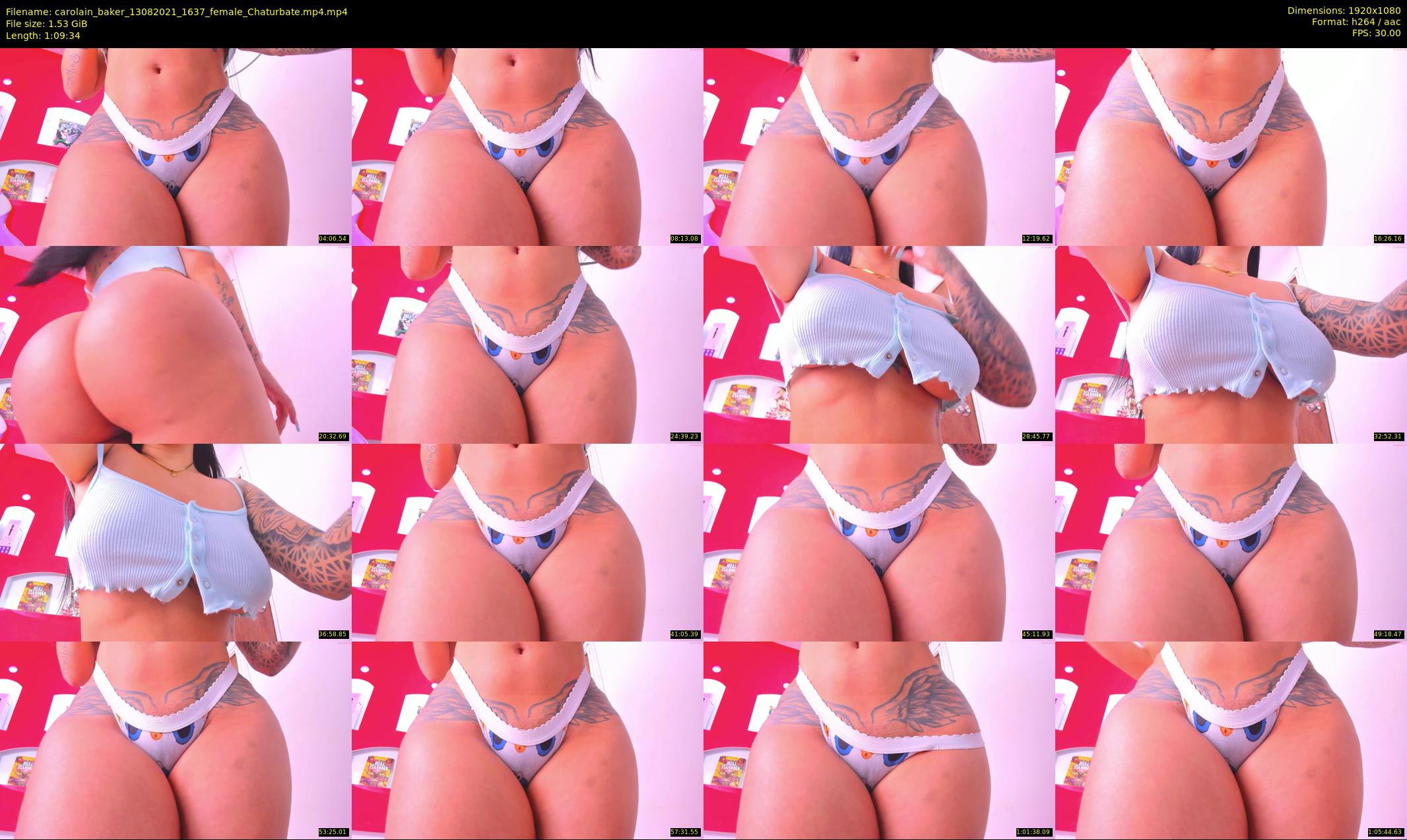 carolain_baker — 70 minute Chaturbate female cam show recording, 1080p, Aug 13, 2021