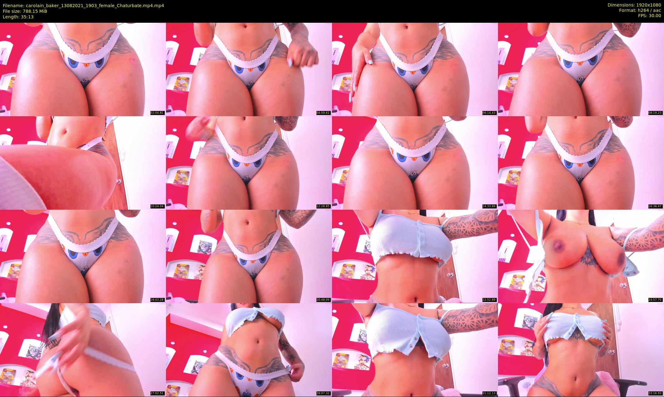 carolain_baker — 36 minute Chaturbate female cam show recording, 1080p, Aug 13, 2021