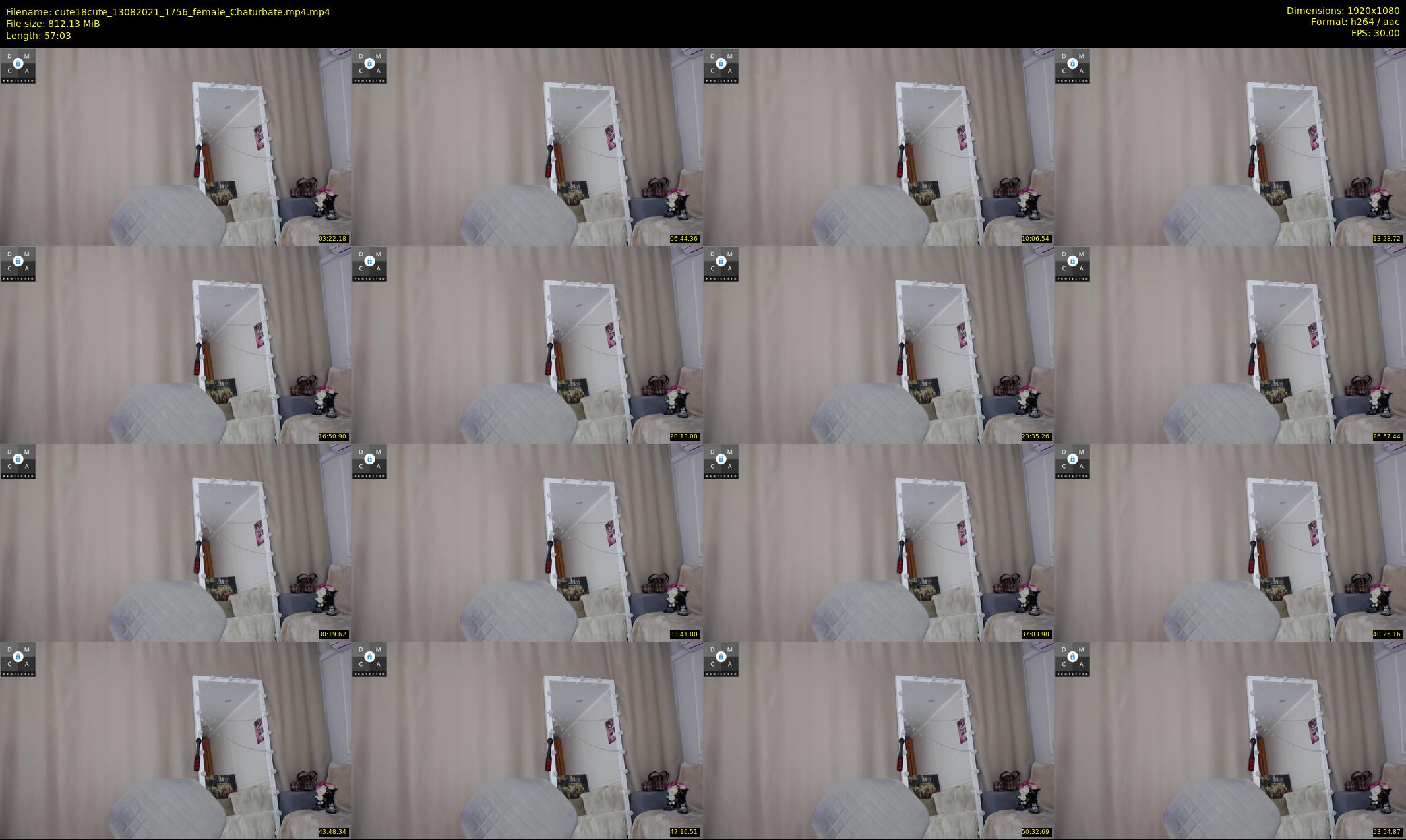 cute18cute — 58 minute Chaturbate female cam show recording, 1080p, Aug 13, 2021