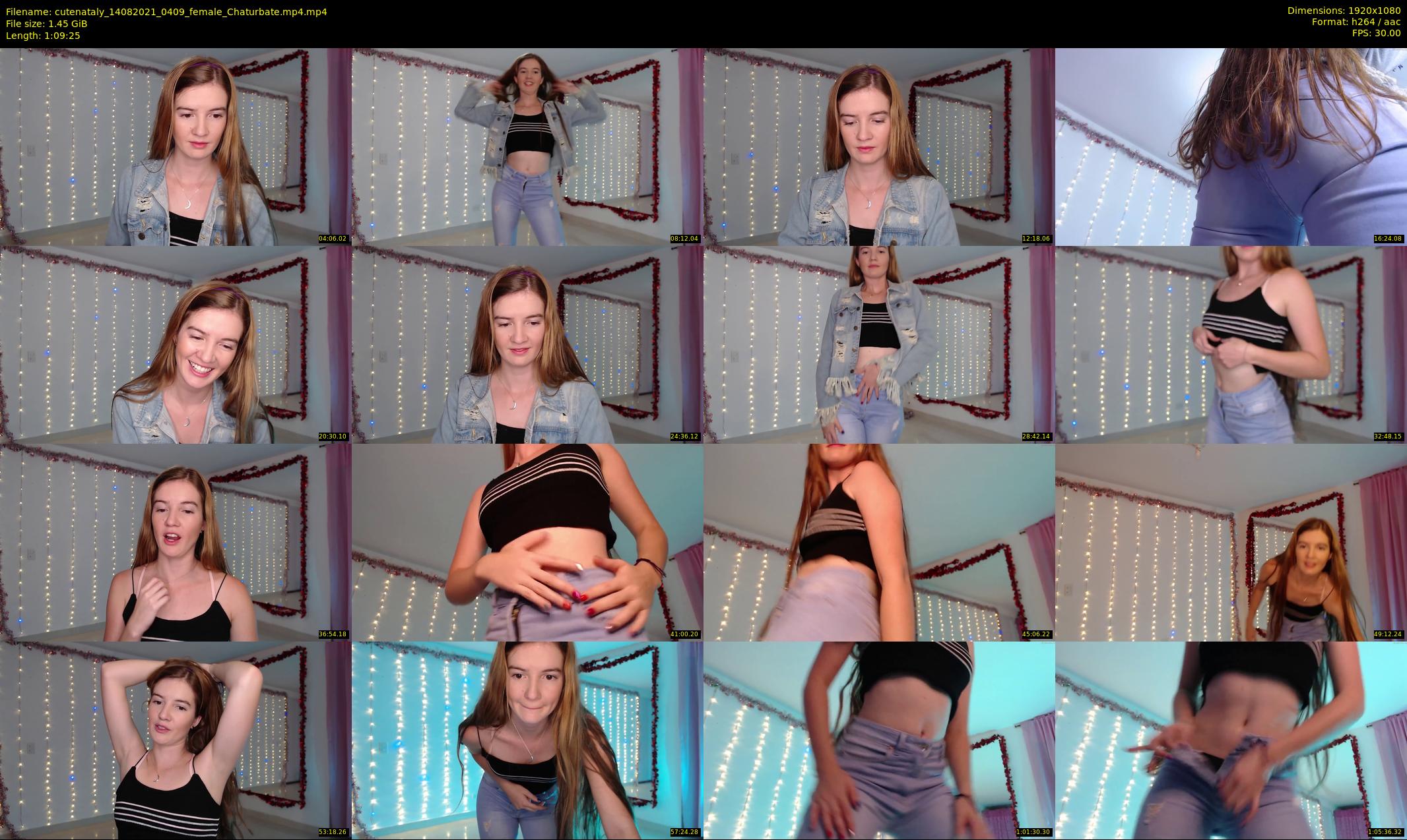 cutenataly — 70 minute Chaturbate female cam show recording, 1080p, Aug 14, 2021