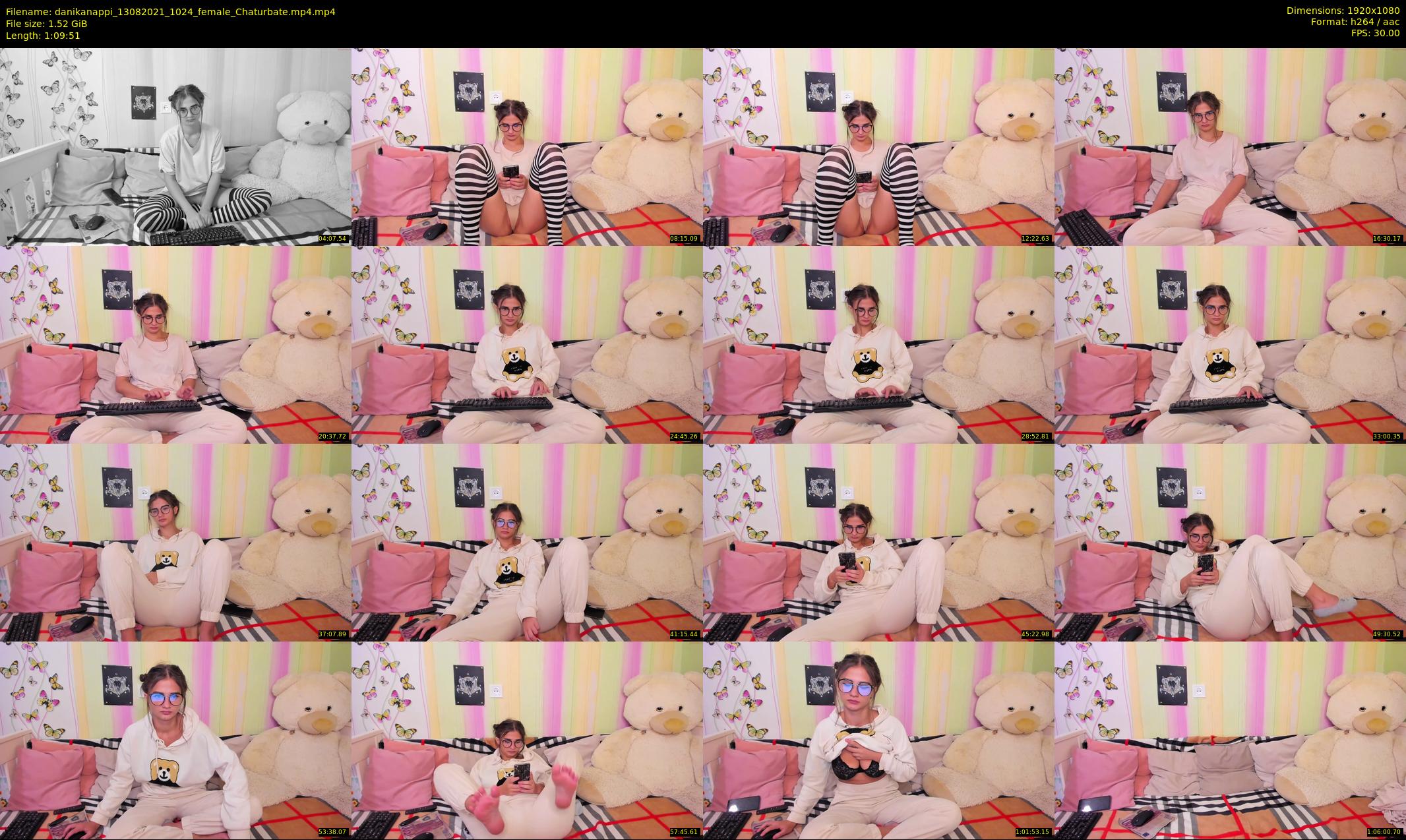 danikanappi — 70 minute Chaturbate female cam show recording, 1080p, Aug 13, 2021