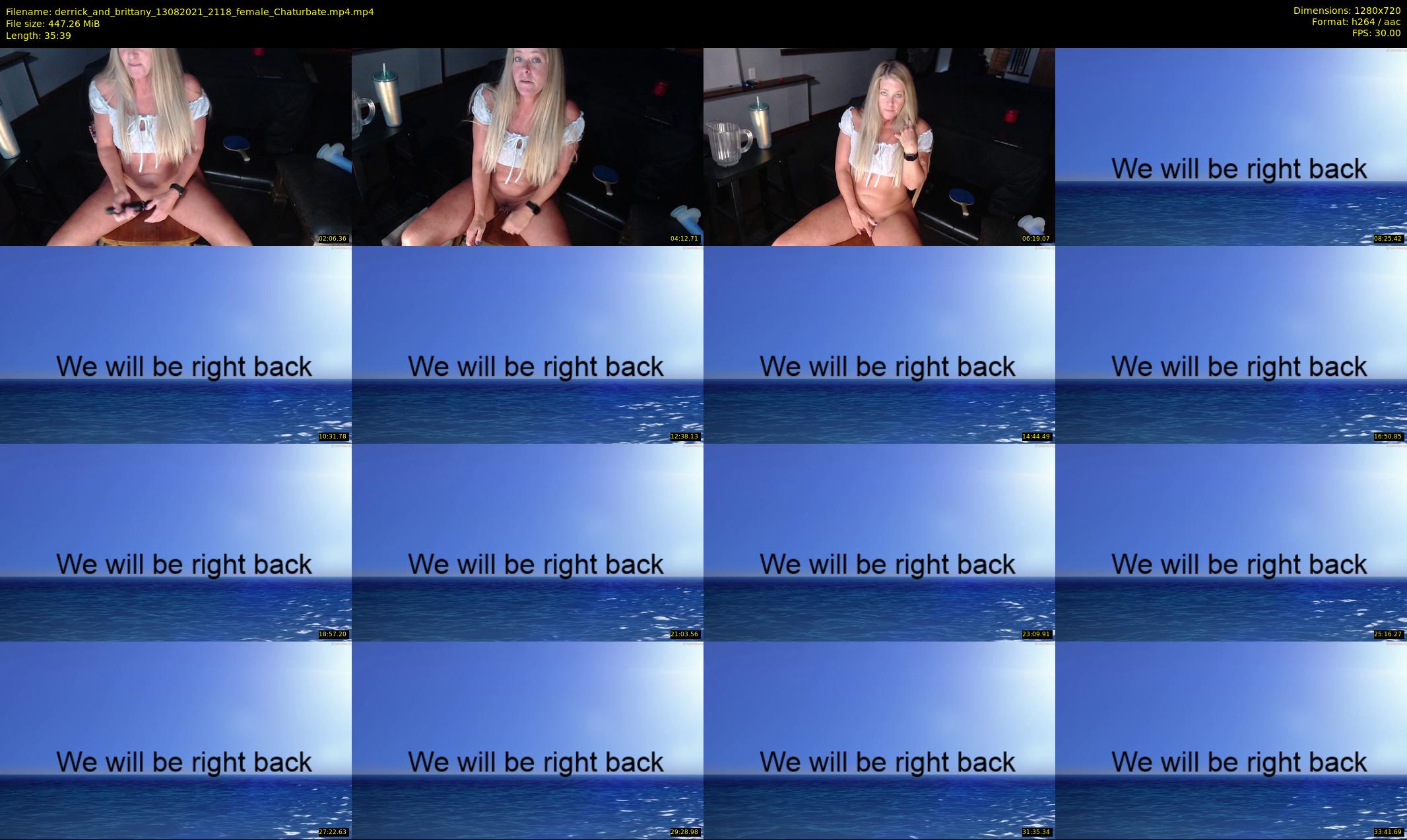 derrick_and_brittany — 36 minute Chaturbate couple cam show recording, 720p, Aug 13, 2021