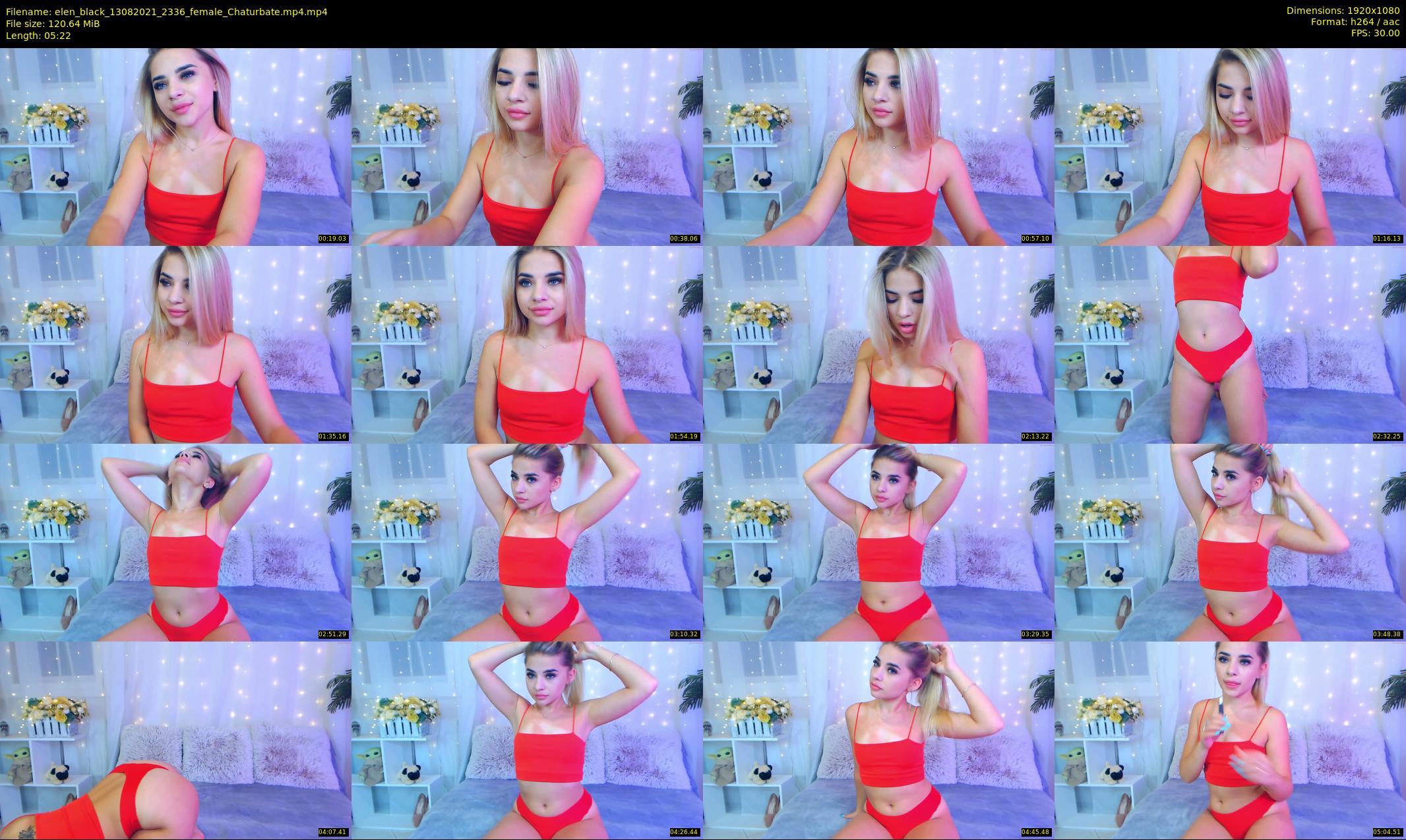 elen_black — 6 minute Chaturbate female cam show recording, 1080p, Aug 13, 2021