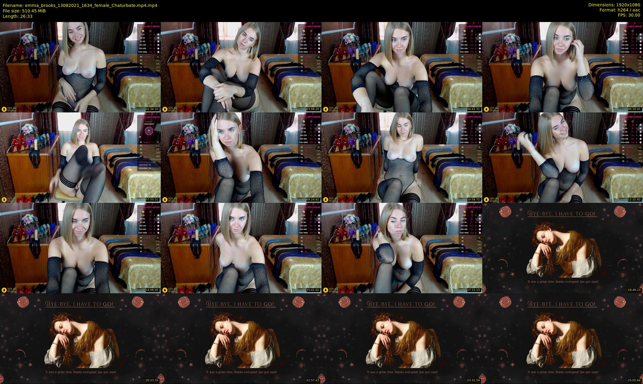 emma_brooks — 27 minute Chaturbate female cam show recording, 1080p, Aug 13, 2021