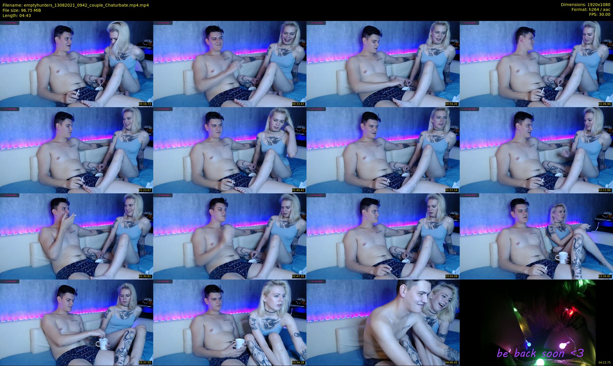 emptyhunters — 5 minute Chaturbate couple cam show recording, 1080p, Aug 13, 2021