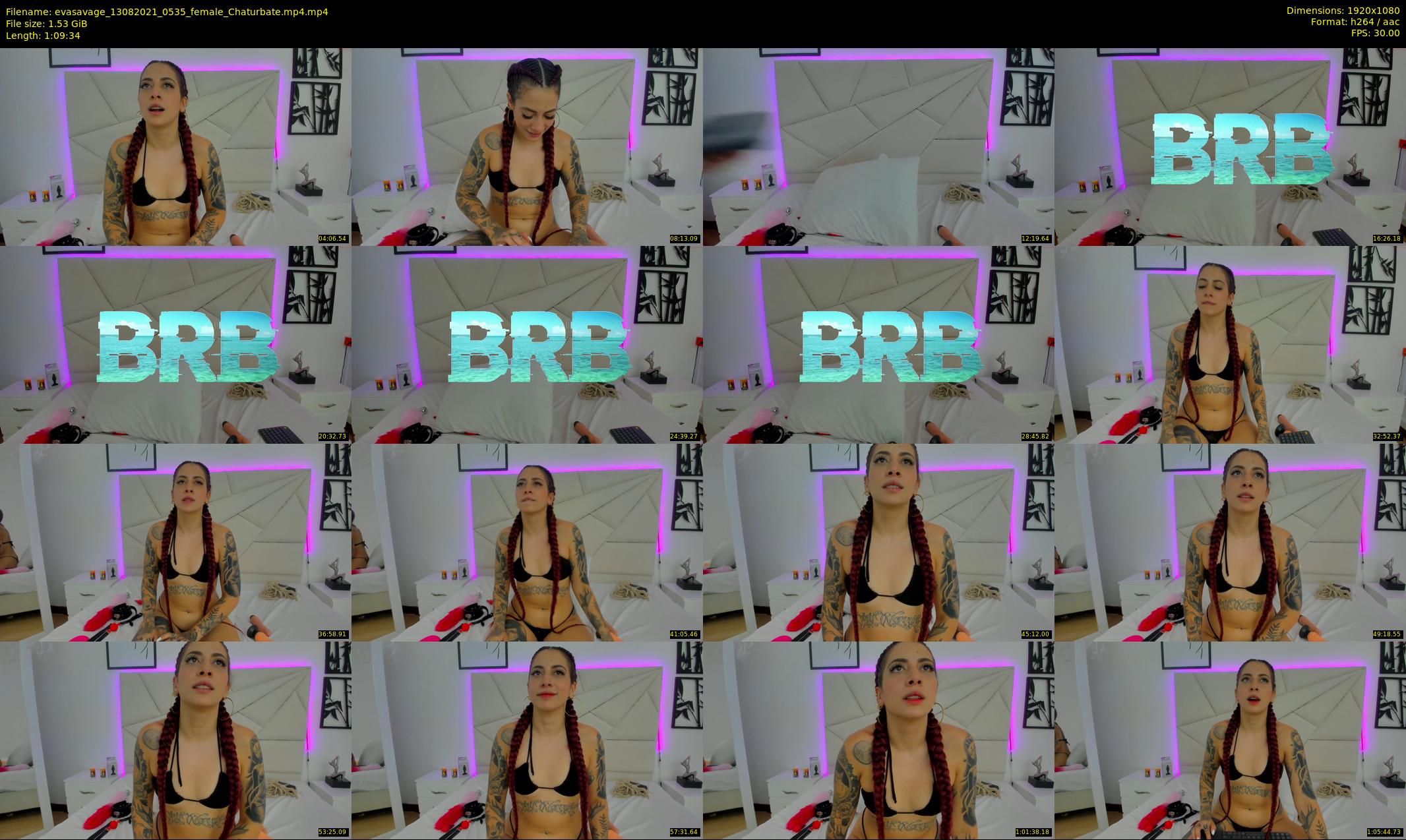 evasavage — 70 minute Chaturbate female cam show recording, 1080p, Aug 13, 2021