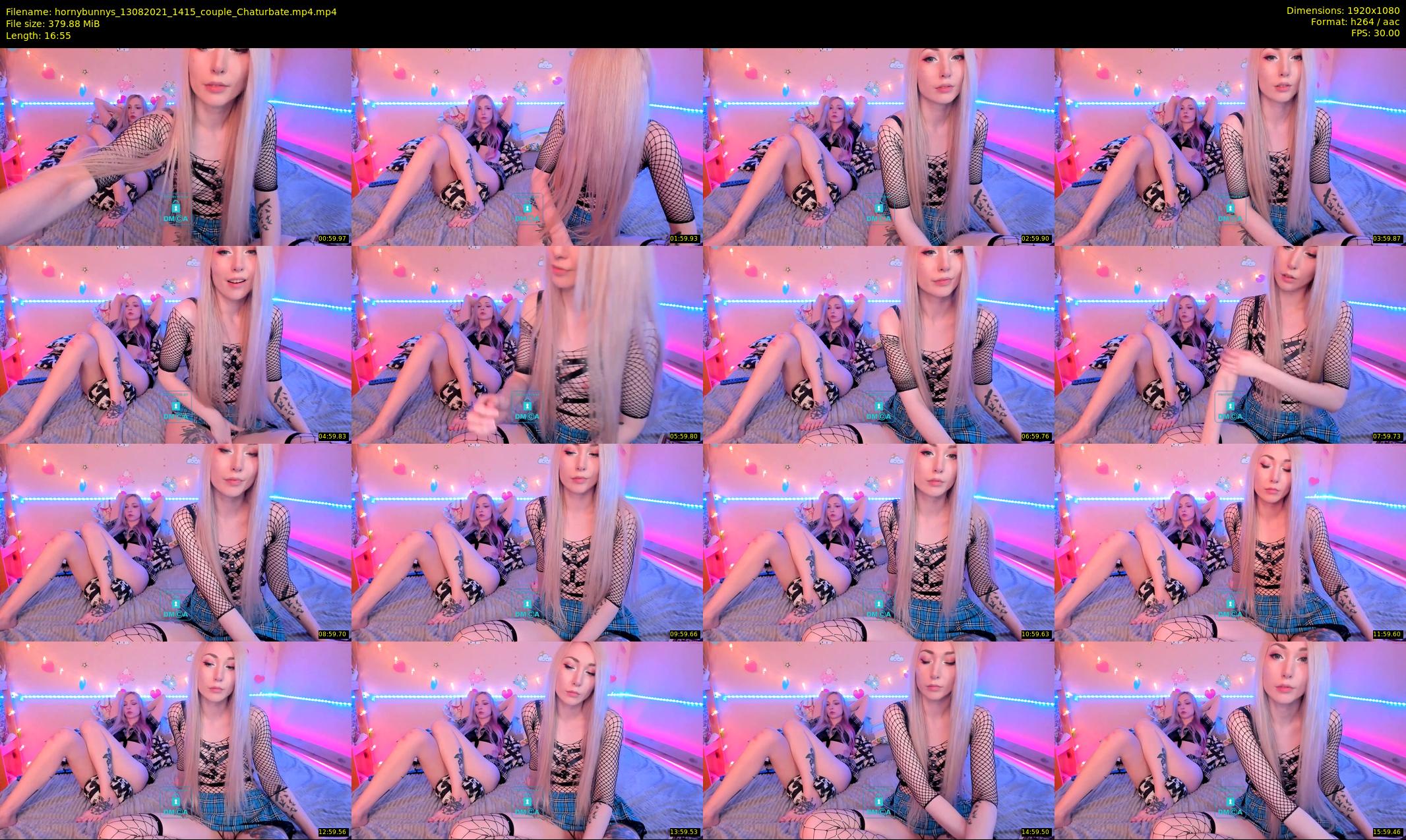 hornybunnys — 17 minute Chaturbate couple cam show recording, 1080p, Aug 13, 2021