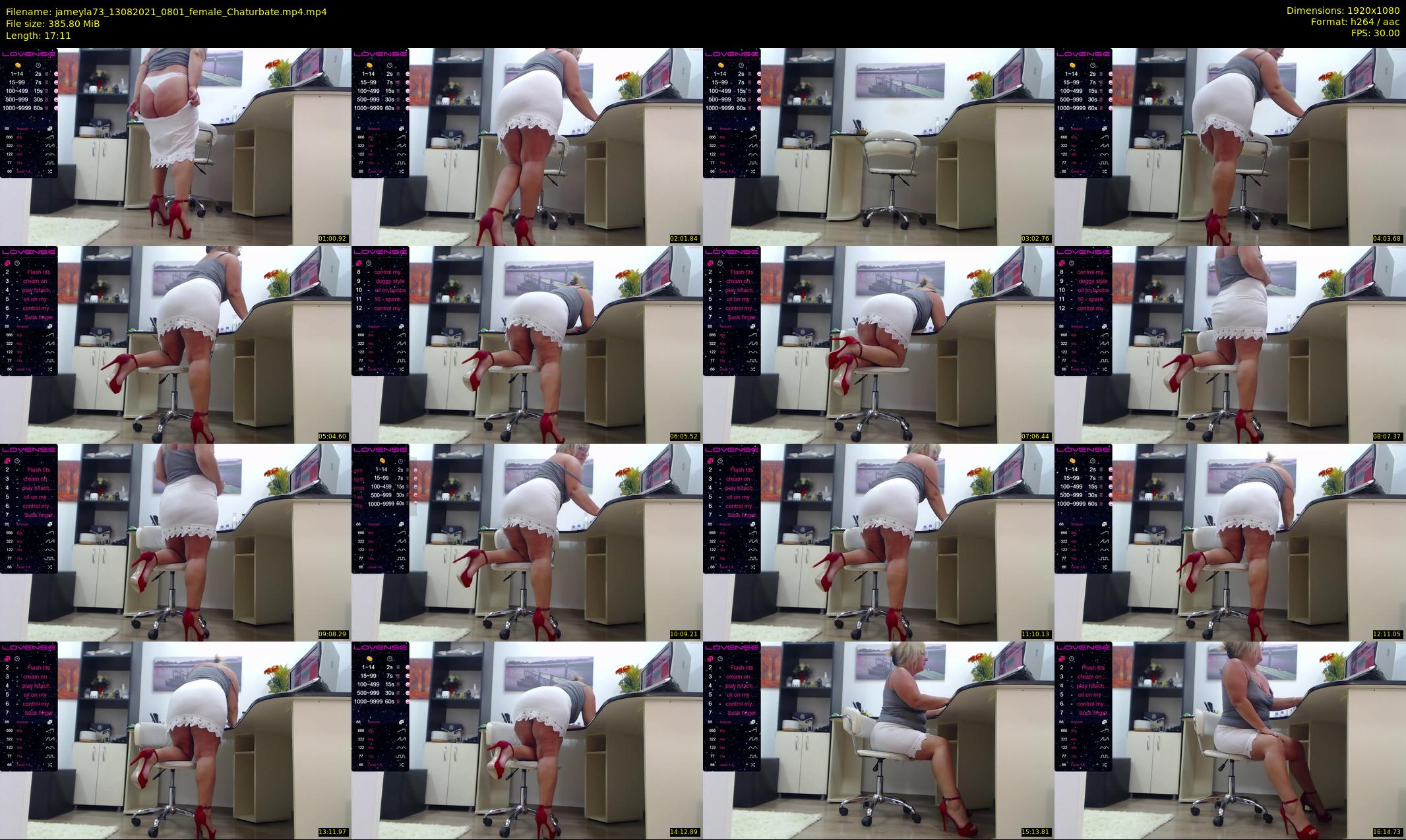 jameyla73 — 18 minute Chaturbate female cam show recording, 1080p, Aug 13, 2021