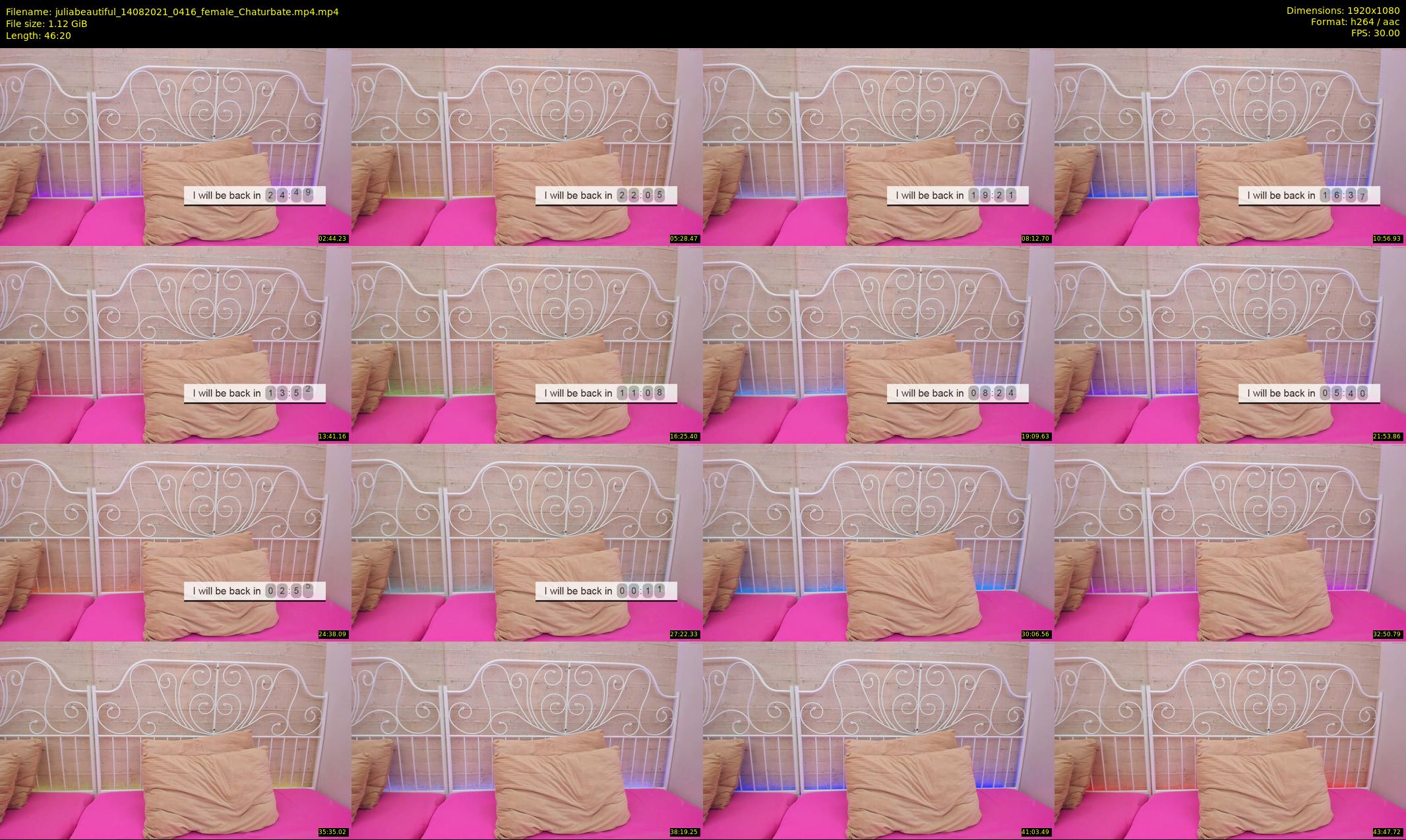 juliabeautiful — 47 minute Chaturbate female cam show recording, 1080p, Aug 14, 2021