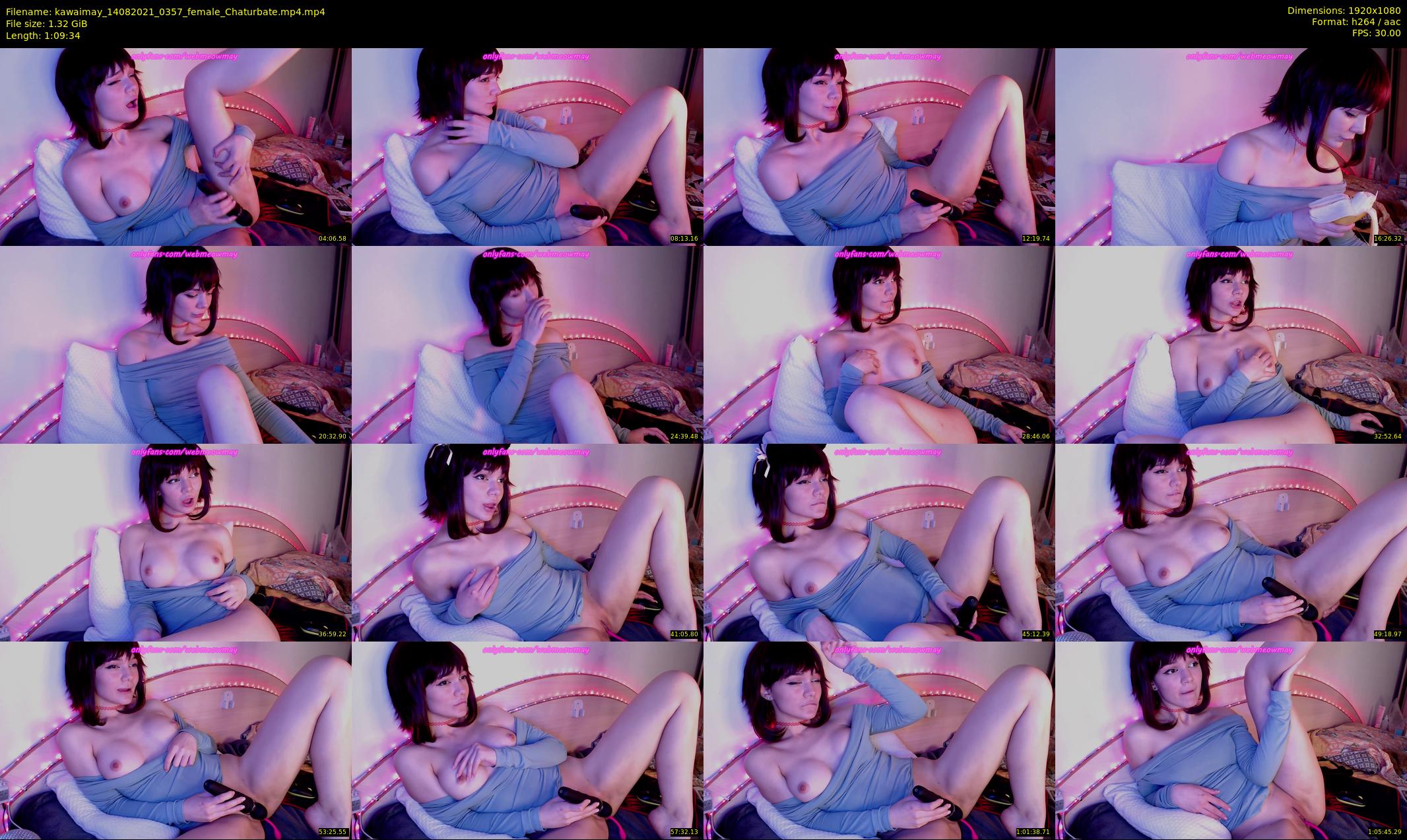 kawaimay — 70 minute Chaturbate female cam show recording, 1080p, Aug 14, 2021