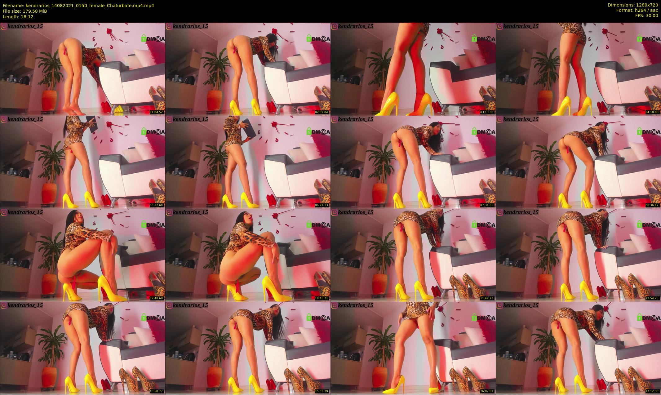 kendrarios — 19 minute Chaturbate female cam show recording, 720p, Aug 14, 2021