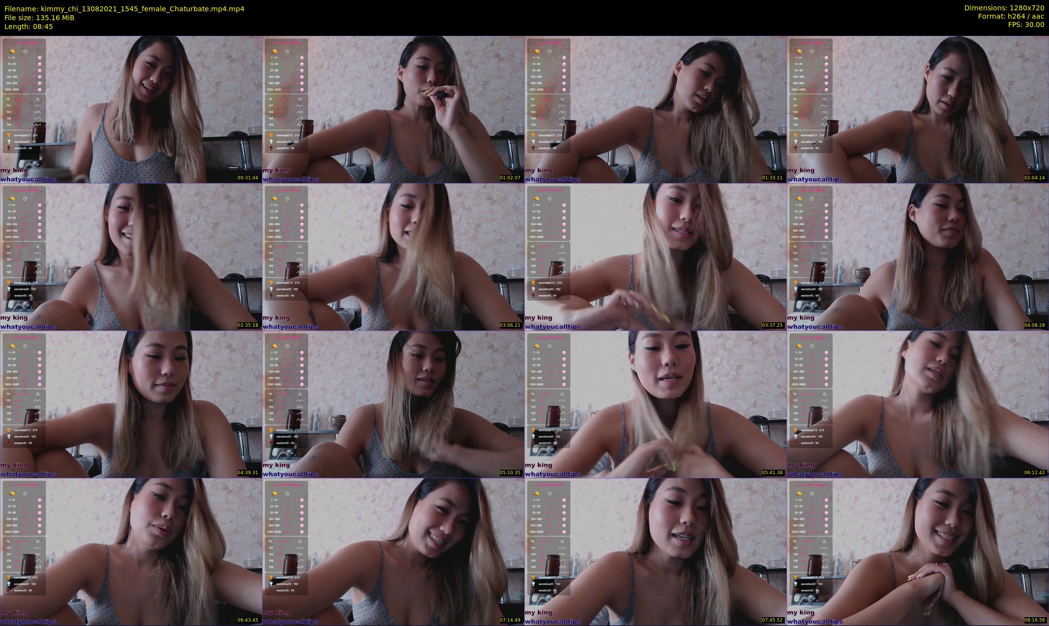 kimmy_chi — 9 minute Chaturbate female cam show recording, 720p, Aug 13, 2021