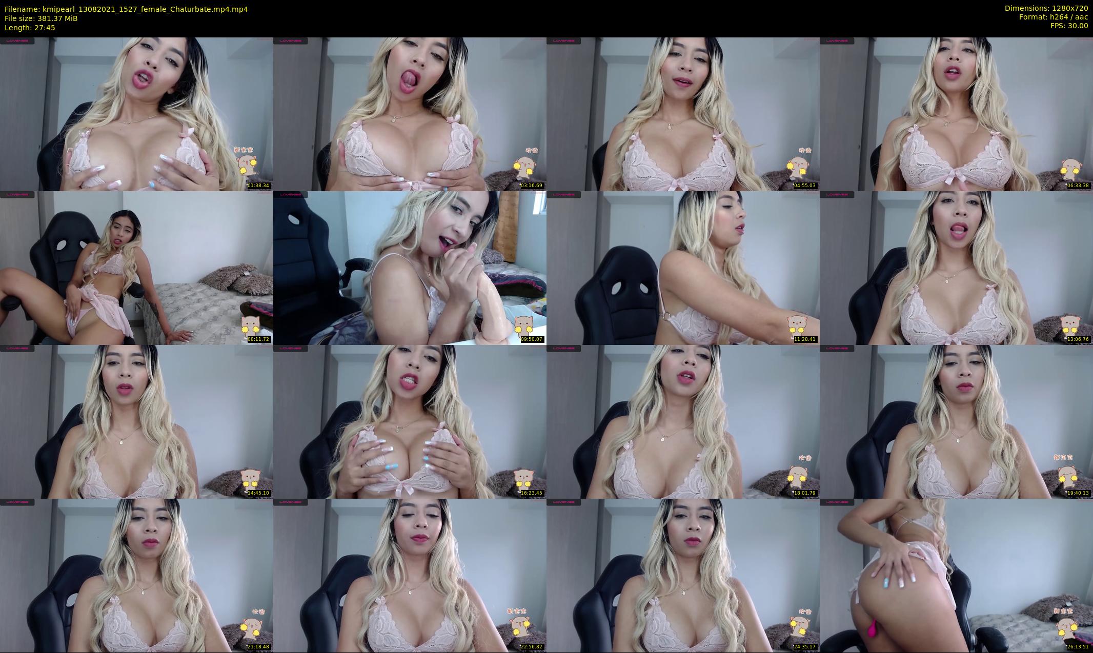 kmipearl — 28 minute Chaturbate female cam show recording, 720p, Aug 13, 2021