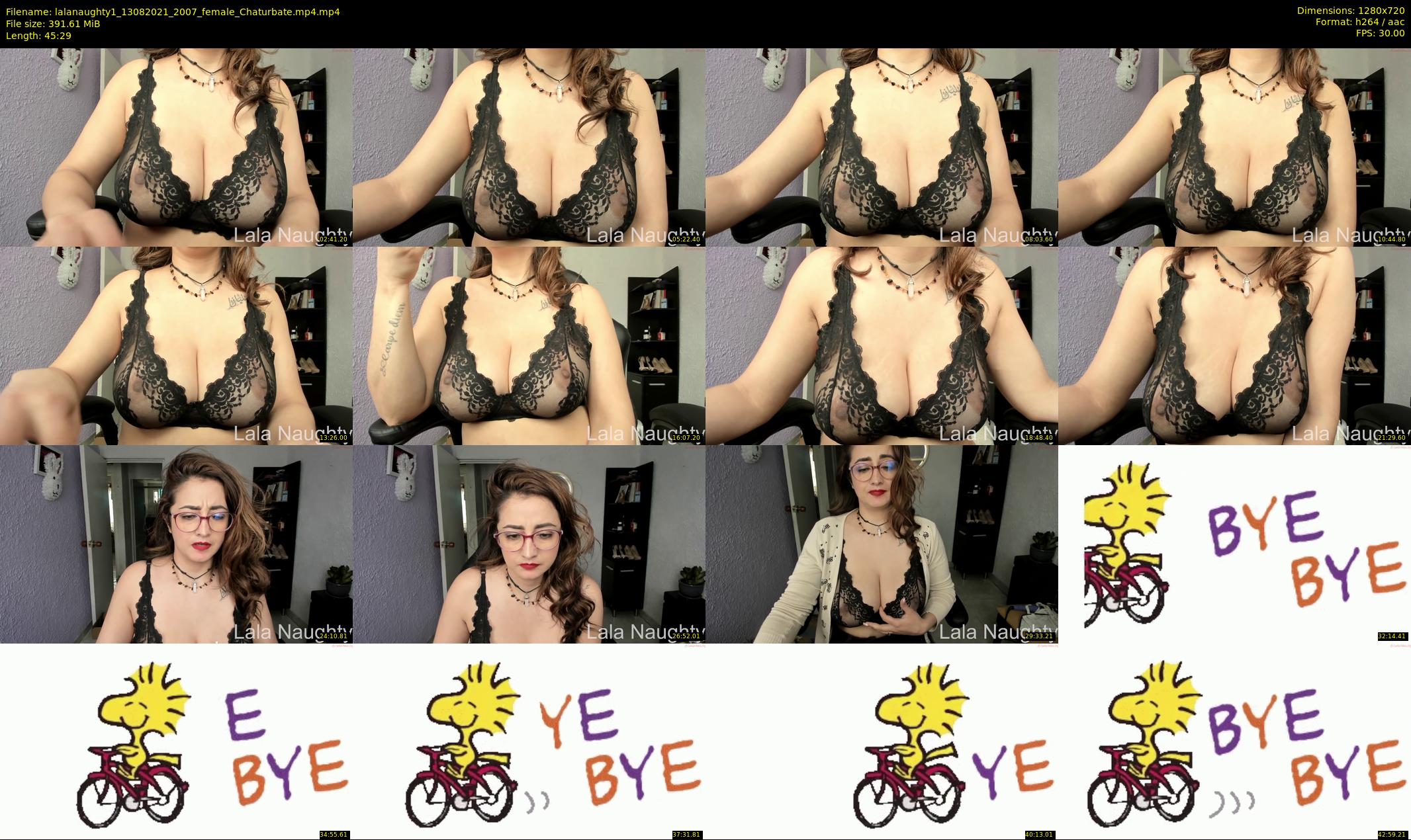 lalanaughty1 — 46 minute Chaturbate female cam show recording, 720p, Aug 13, 2021